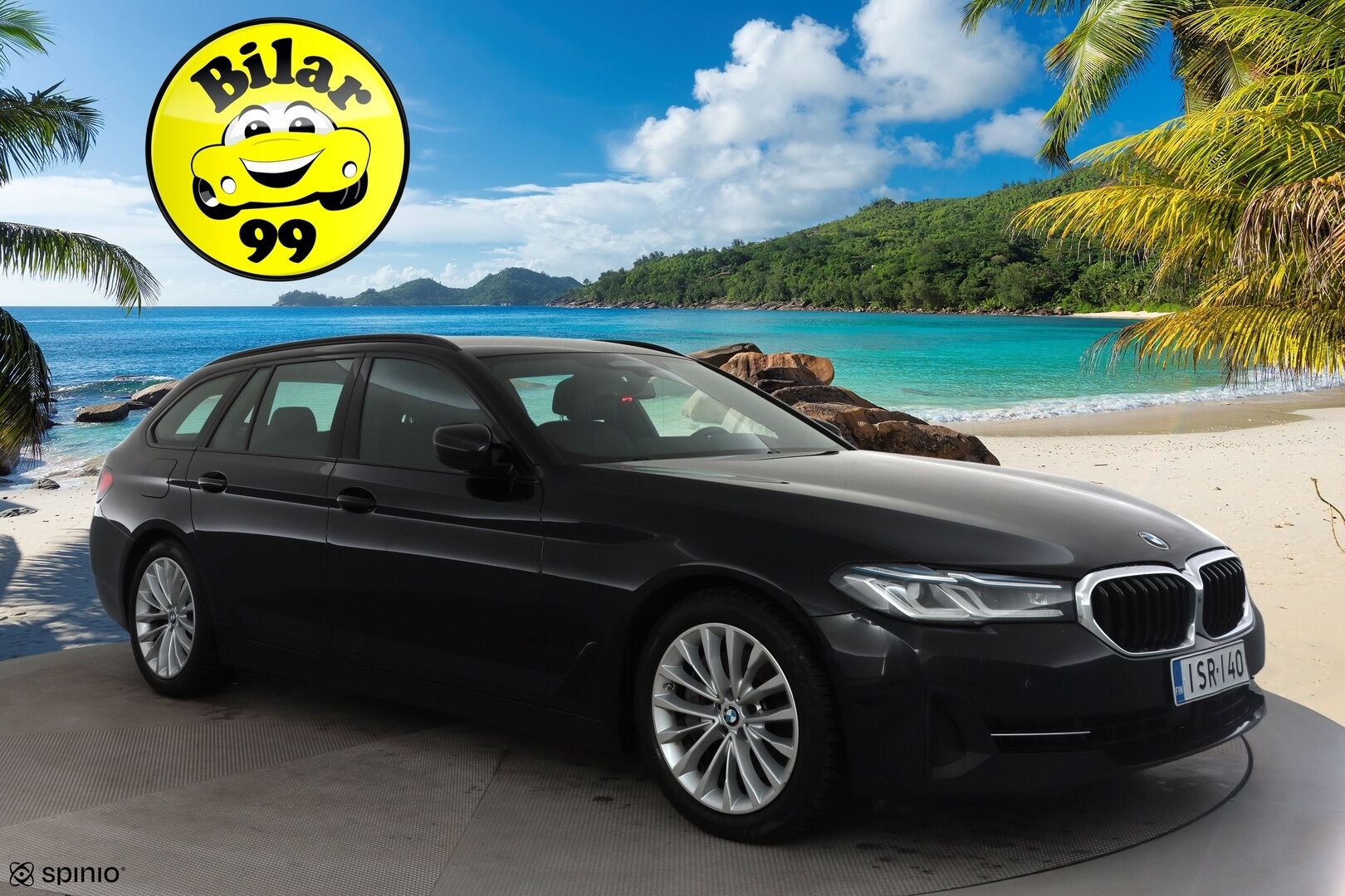 BMW 530 2021 G31 Touring 530d A xDrive Luxury * ACC / HUD / 360° / Muistipenkit / Laser / H&K / Webasto / Navi / Comfort Access * - Kahdet renkaat aluvanteilla / Huippuvarusteet - HULLU BLACKWEEK KORKOTARJOUS 2,49%