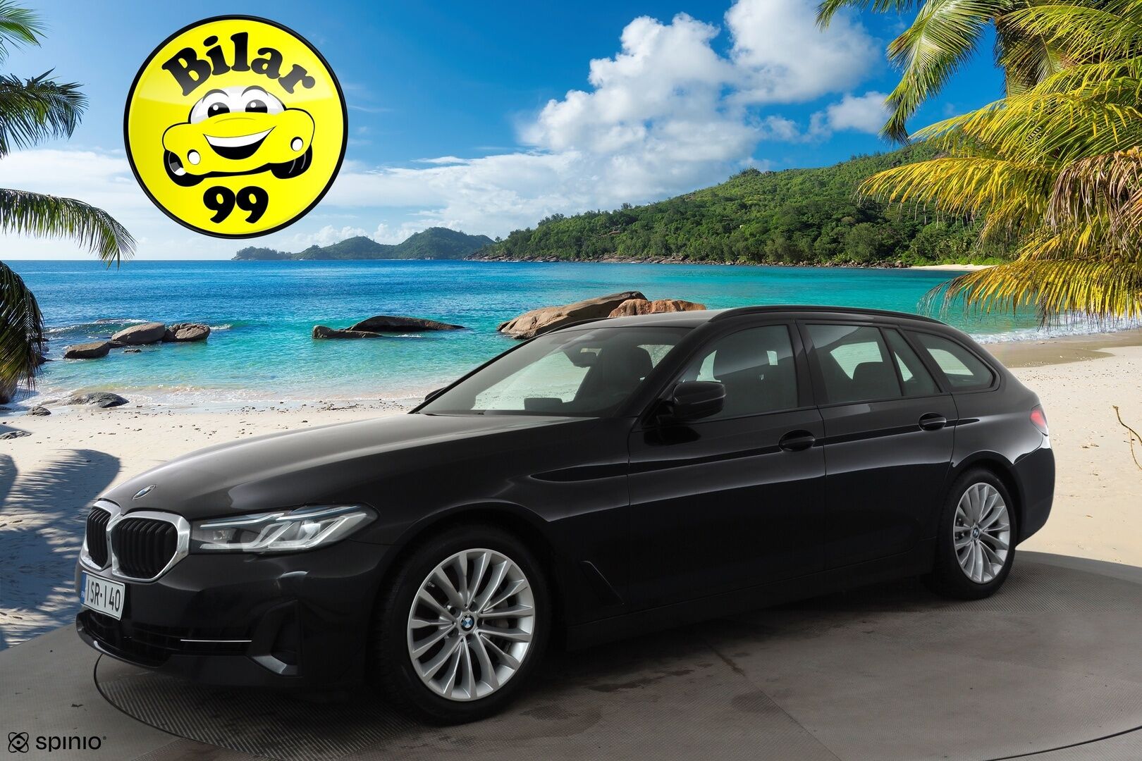 BMW 530 2021 G31 Touring 530d A xDrive Luxury * ACC / HUD / 360° / Muistipenkit / Laser / H&K / Webasto / Navi / Comfort Access * - Kahdet renkaat aluvanteilla / Huippuvarusteet - HULLU BLACKWEEK KORKOTARJOUS 2,49%