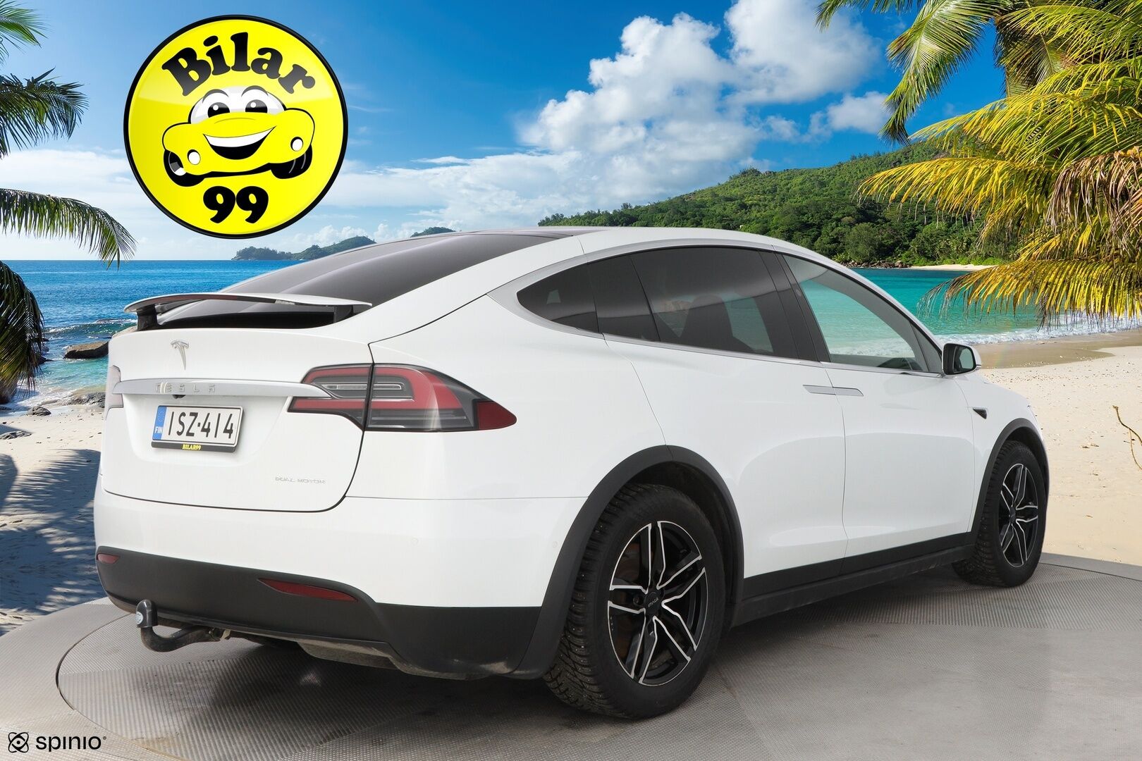 Tesla Model X 2019 Long Range AWD * Vetokoukku / Vaalea Nahkasisusta / Premium Audio / Lasikatto / 2x Renkaat Aluvantein! - Ilma-Alusta / Peruutuskamera / Upea! - HULLUT AVAJAISHULINAT KORKOTARJOUS 3,29 %