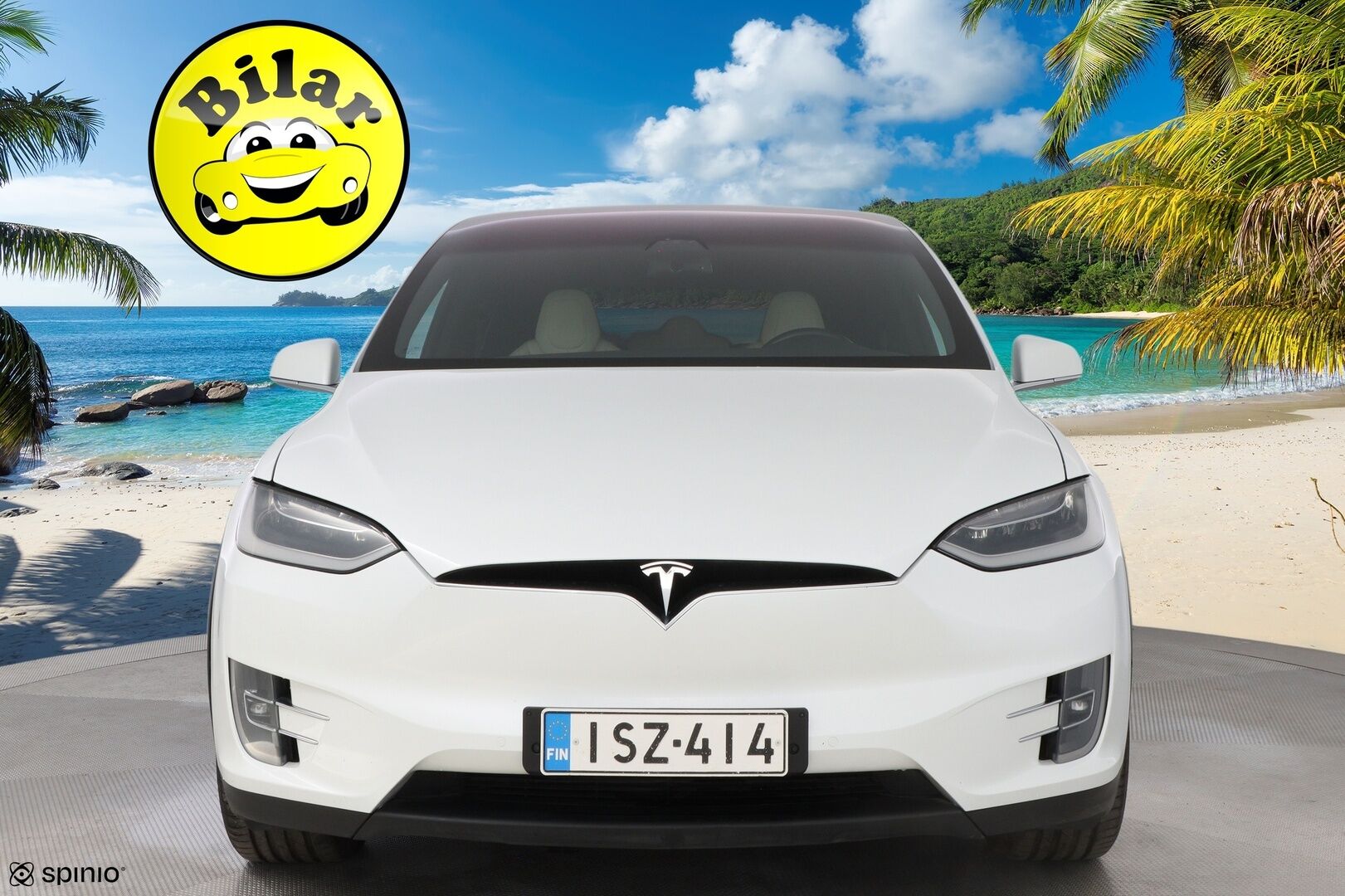 Tesla Model X 2019 Long Range AWD - Vetokoukku | Vaalea Nahkasisusta | Premium Audio | Lasikatto | 2x Renkaat Aluvantein