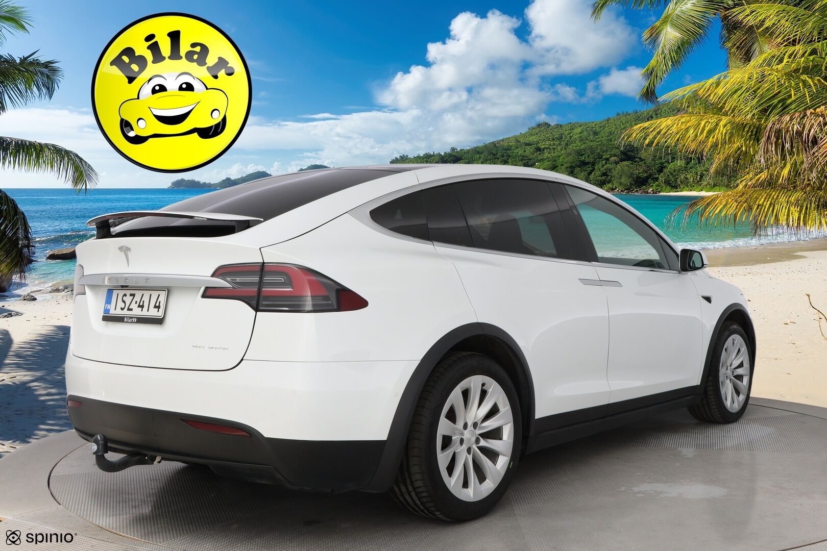 Tesla Model X 2019 Long Range AWD - Vetokoukku | Vaalea Nahkasisusta | Premium Audio | Lasikatto | 2x Renkaat Aluvantein