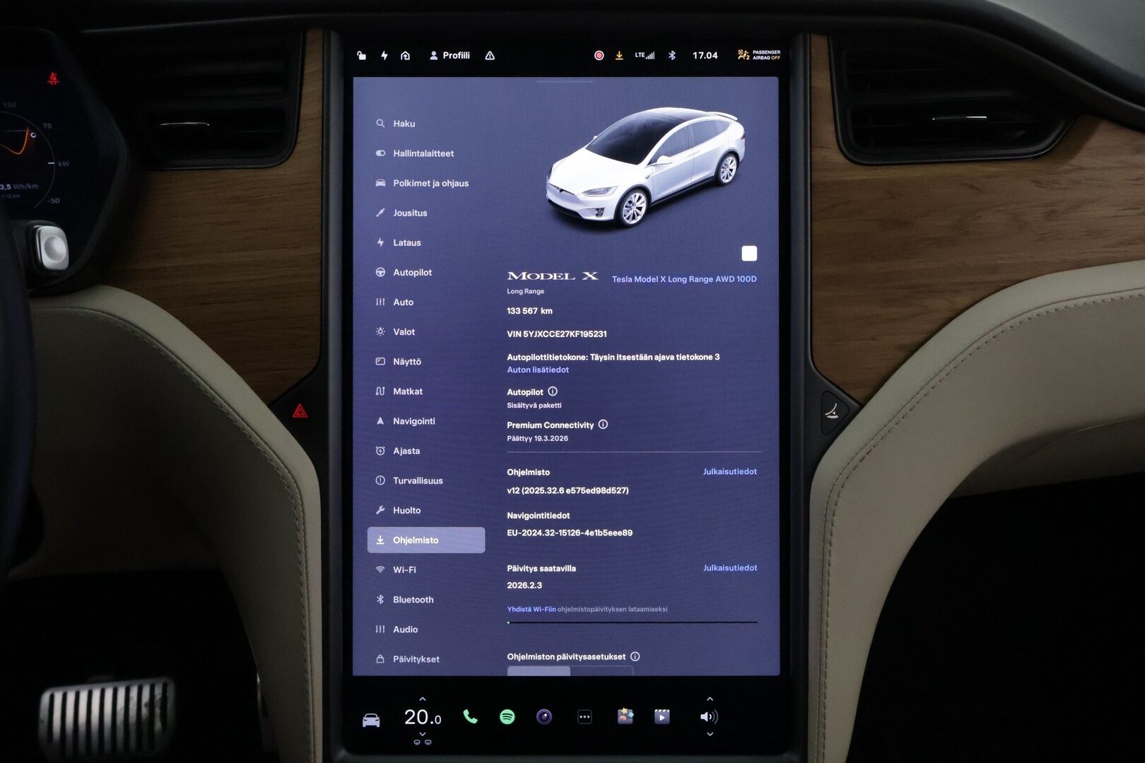 Tesla Model X 2019 Long Range AWD - Vetokoukku | Vaalea Nahkasisusta | Premium Audio | Lasikatto | 2x Renkaat Aluvantein