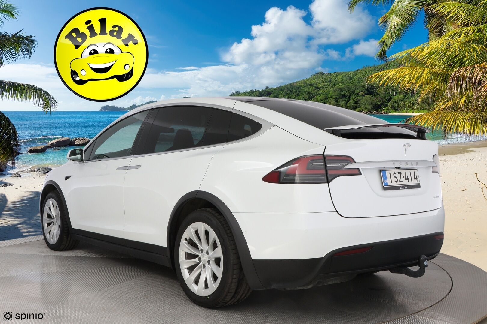 Tesla Model X 2019 Long Range AWD - Vetokoukku | Vaalea Nahkasisusta | Premium Audio | Lasikatto | 2x Renkaat Aluvantein