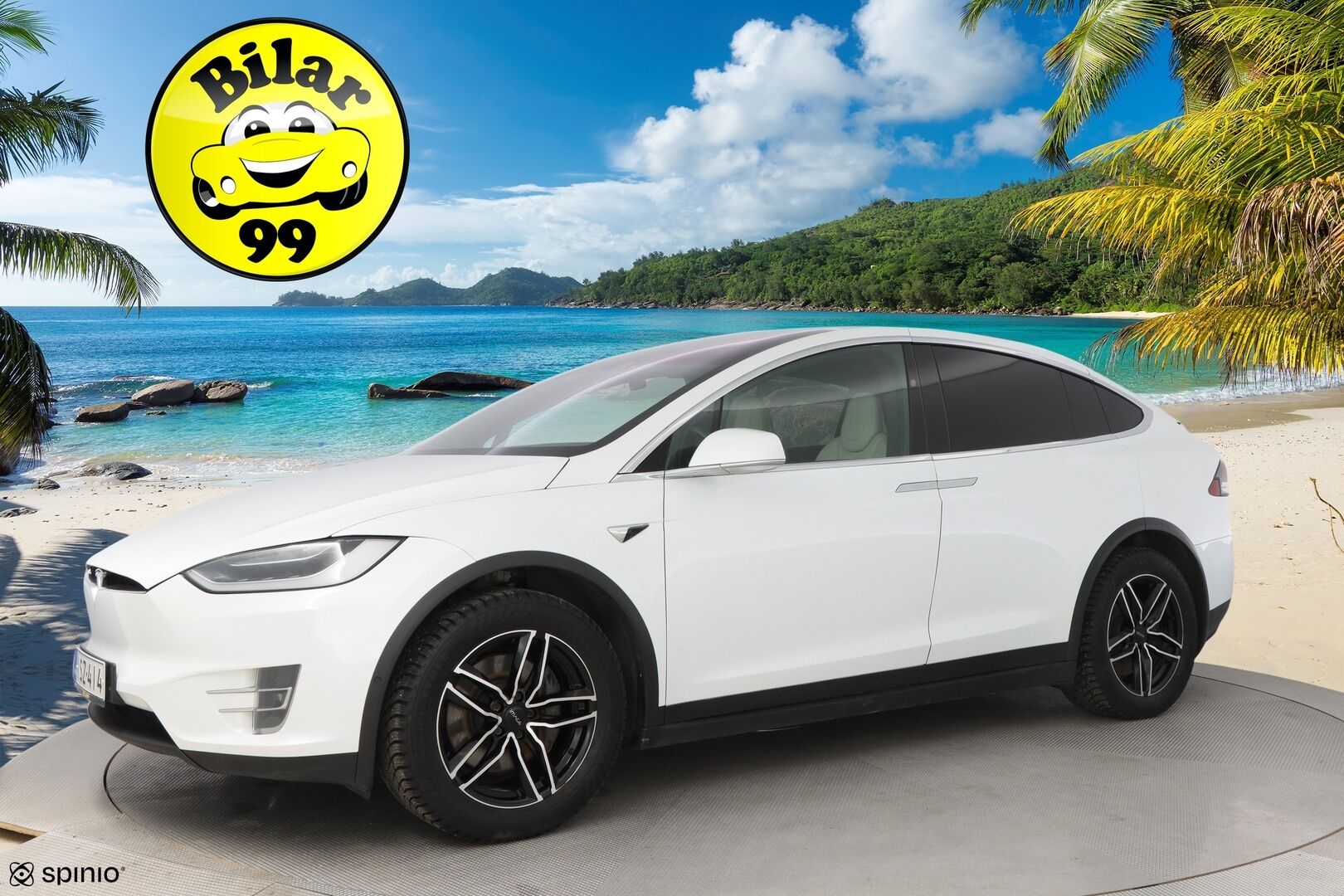 Tesla Model X 2019 Long Range AWD * Vetokoukku / Vaalea Nahkasisusta / Premium Audio / Lasikatto / 2x Renkaat Aluvantein! - Ilma-Alusta / Peruutuskamera / Upea! - HULLUT AVAJAISHULINAT KORKOTARJOUS 3,29 %