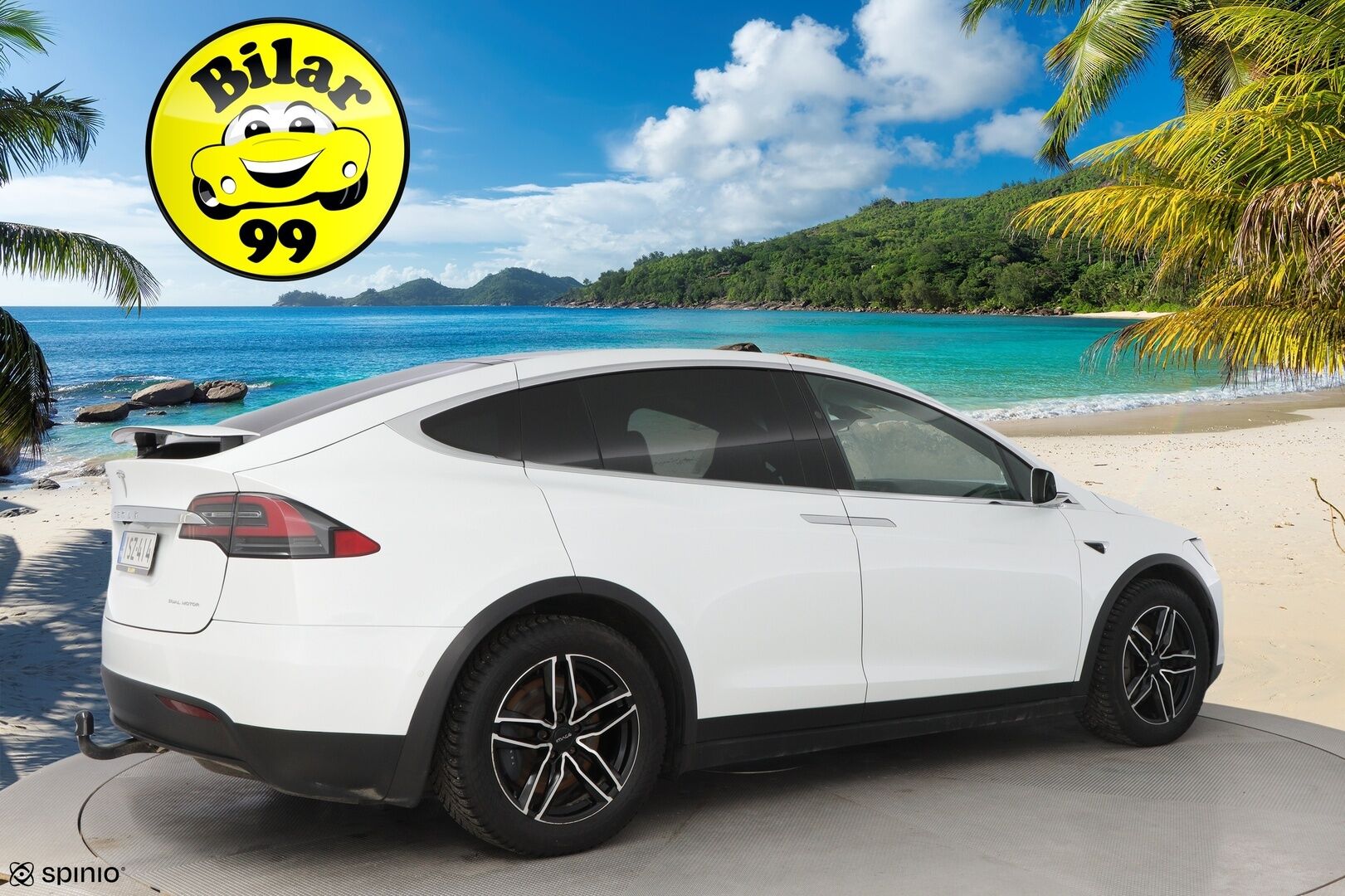 Tesla Model X 2019 Long Range AWD * Vetokoukku / Vaalea Nahkasisusta / Premium Audio / Lasikatto / 2x Renkaat Aluvantein! - Ilma-Alusta / Peruutuskamera / Upea! - HULLUT AVAJAISHULINAT KORKOTARJOUS 3,29 %