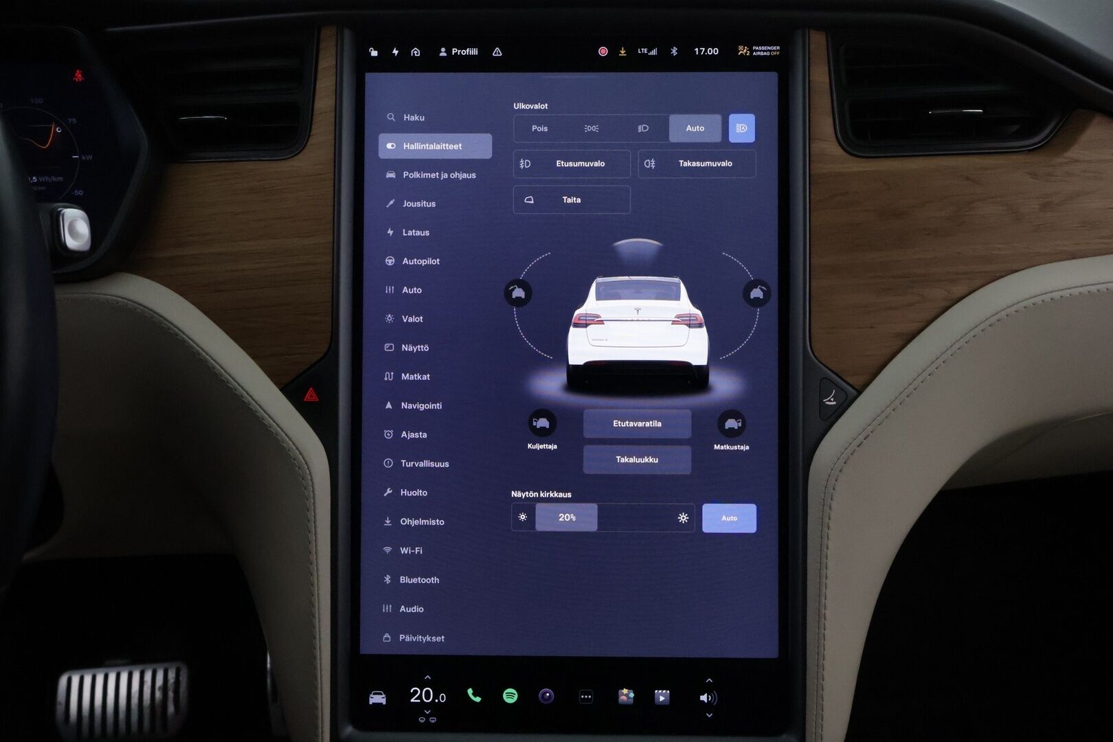Tesla Model X 2019 Long Range AWD - Vetokoukku | Vaalea Nahkasisusta | Premium Audio | Lasikatto | 2x Renkaat Aluvantein