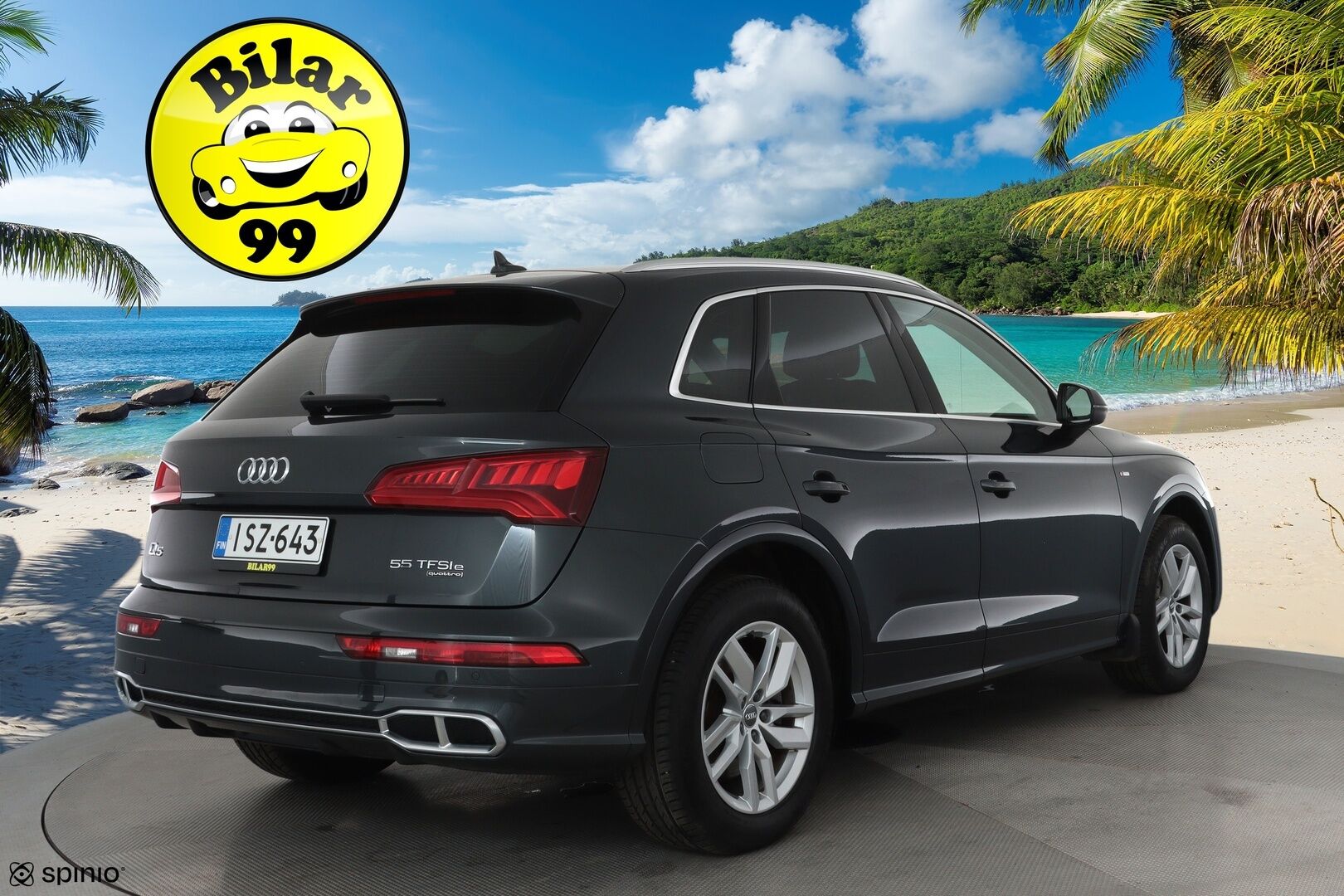 Audi Q5 2020 Launch Edition 55 TFSI e quattro S tronic **ACC / Ilma-alusta / Matrix / Koukku / P.Tutkat / Sporttipenkki Muistilla** - 3,99 % KORKOTARJOUS TÄHÄN AUTOON - Suomi-auto / 2x Latauskaapelit / Kahdet hyvät renkaat / Merkkihuollettu!
