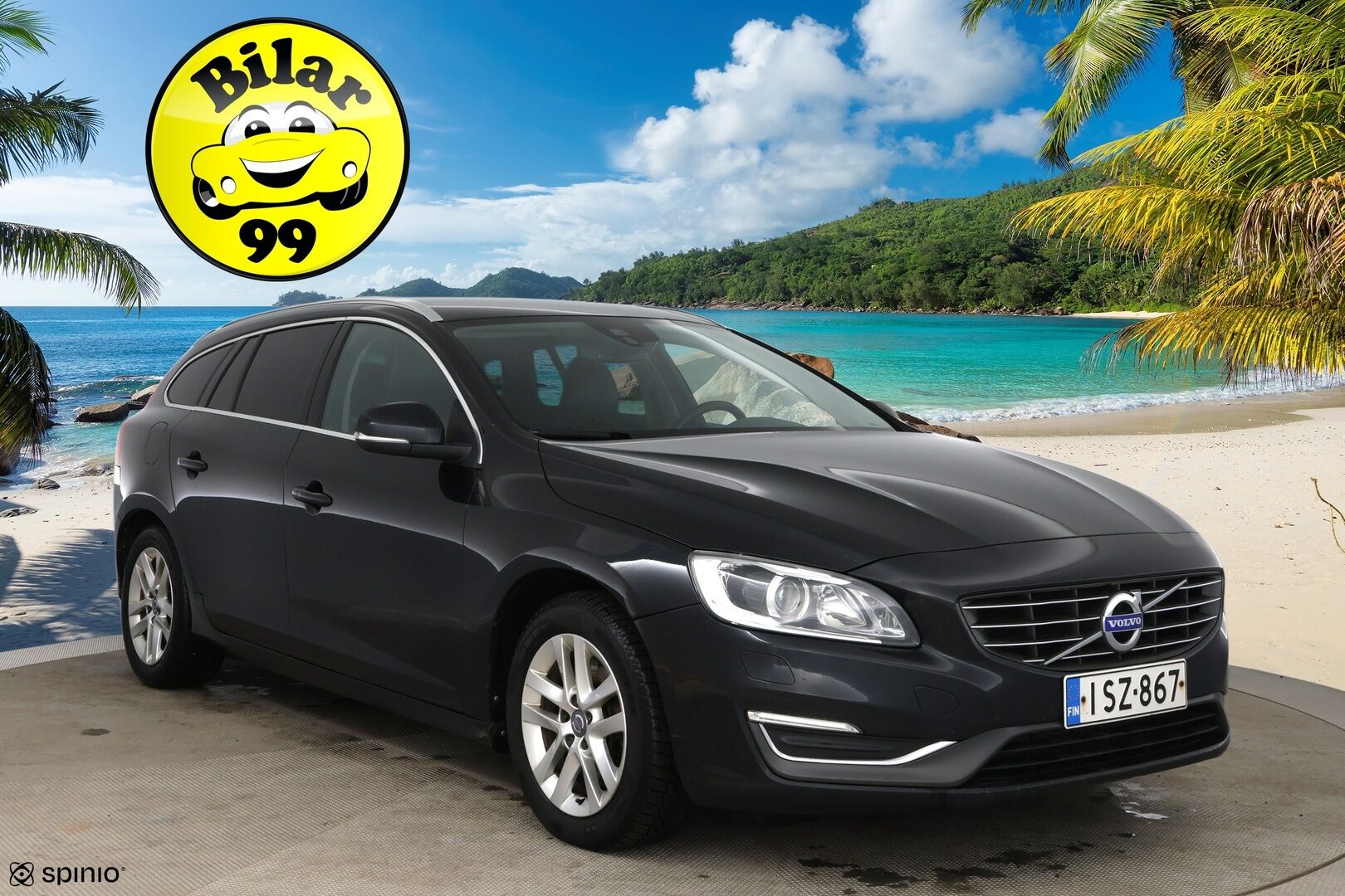 Volvo V60 2015 D4 AWD Summum / Nahkasisusta / Keyless / Muistipenkki / Koukku / Huoltokirja - YritysOutlet - Myydään vain yrityksille - 2x Renkaat vanteineen! Siisti! 