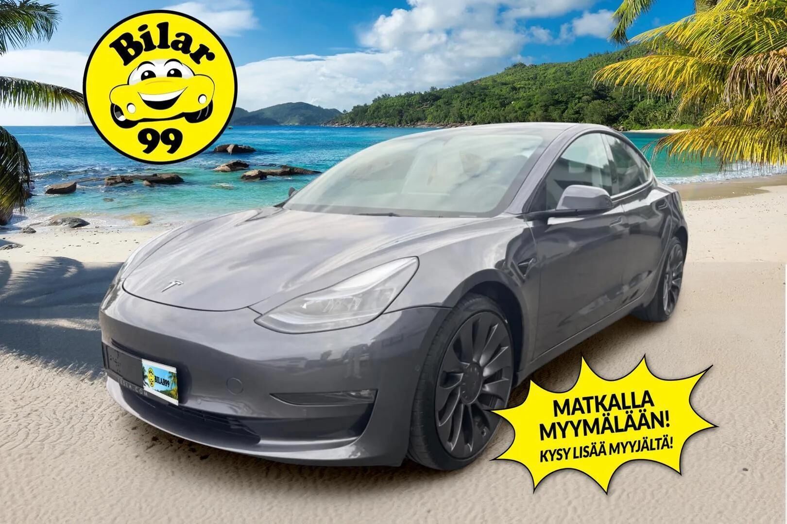 TESLA MODEL 3 2022 Performance - | ACC | ILP | Matrix | Lasikatto | Premium Audio | Track Mode | Sähkönahat | Muistipenkki | P.kamera | Autosteer | 2x renkaat aluin | 