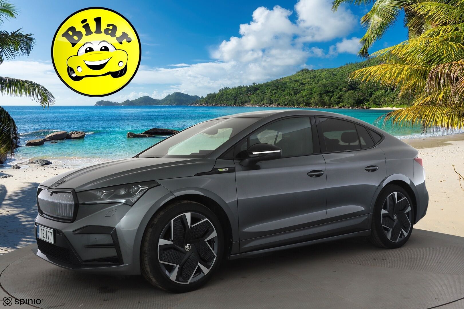 SKODA ENYAQ 2023 RS 220kW - | ACC | ILP | Koukku | Canton | HUD | Lasikatto | Matrix-LED | Muistipenkki | P.Kamera | Keyless | Apple&Android | Merkkihuollettu | Kahdet Renkaat |