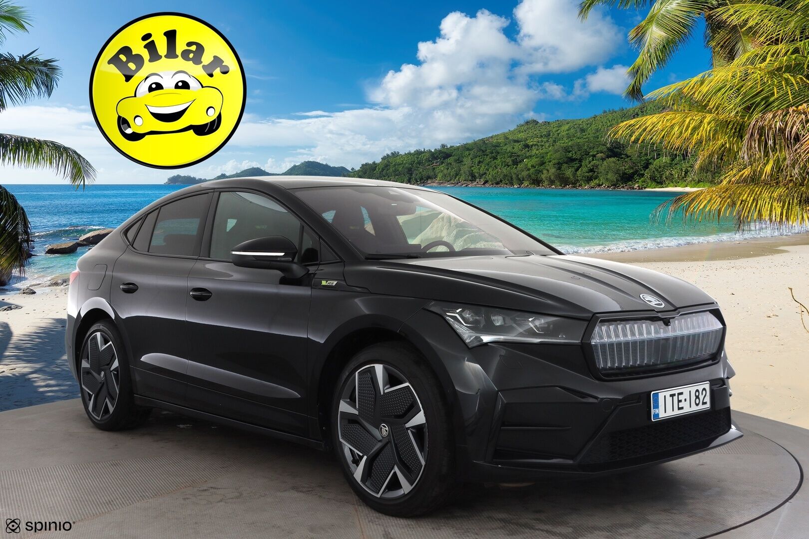 Skoda Enyaq 2022 Coupe 80x 4x4 RS iV - | ACC | ÌLP | Koukku | Canton | Matrix-LED | Hierova Muistipenkki | HUD | Lasikatto | Nahat | Keyless | Apple&Android | Merkkihuollettu |