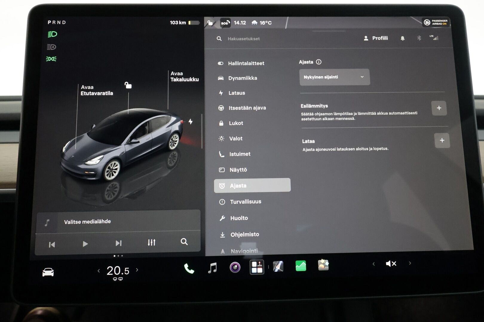 Tesla Model 3 2023 Long Range - | ACC | ILP | Ryzen | Matrix | Lasikatto | Premium Audio | Sähkönahat | Muistipenkki | P.kamera | Autosteer | Lämm. ratti | 2x renkaat aluin | 