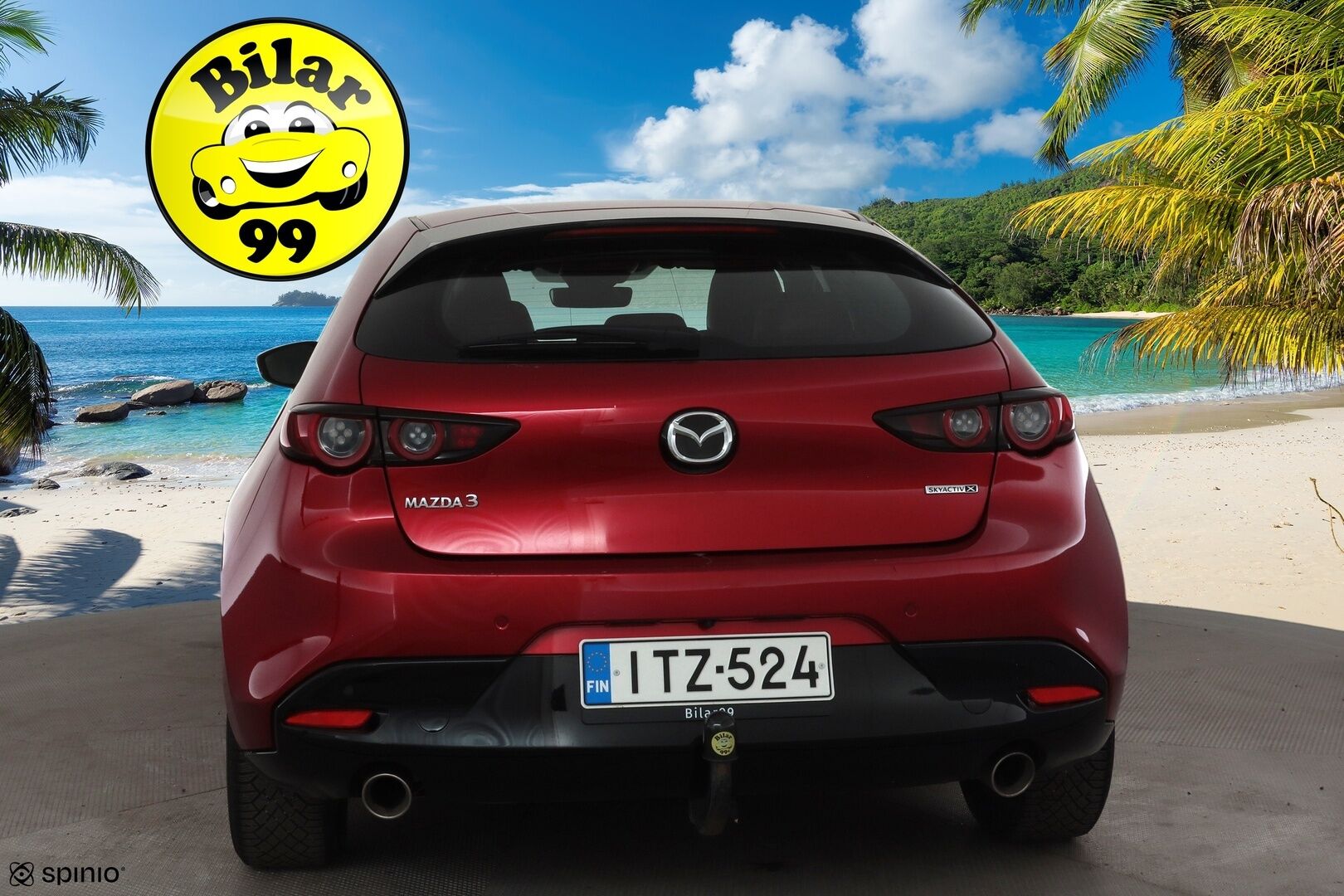 Mazda Mazda3 2020 Hatchback 2,0 (180hv) M Hybrid Skyactiv-X Elegance Business MT Red * ACC / HUD / P.kamera / Muistipenkki * - Bose / LED / Navi / 1.Om Suomi-auto / Kahdet renkaat aluvanteilla / Merkkihuollettu / Huippuvarusteet