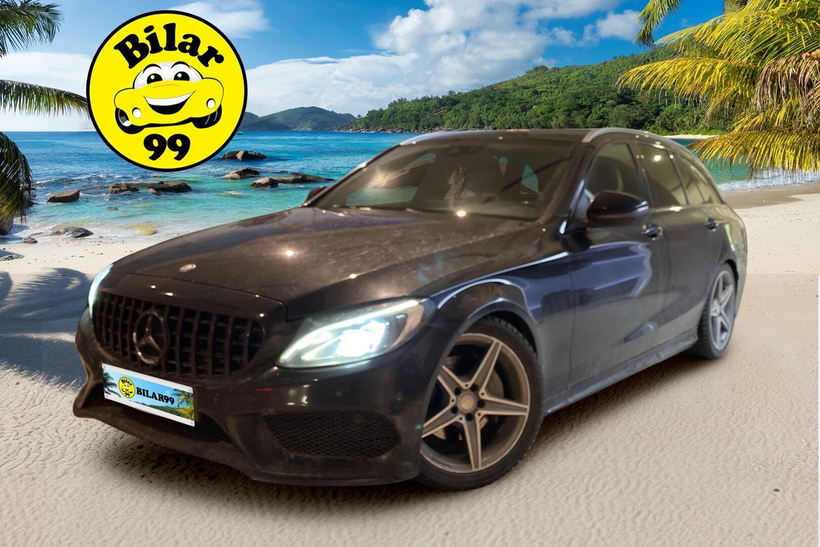 Mercedes-Benz C 2015 220 d T A AMG * Comand-navi / Punaiset nahat / Sähköluukku / Vakkari / Tutkat / LED High Performance* - Näyttävä! / H&R Madallusjouset / Upeat kesävanteet / AMG-vanteet talveksi - HULLUT AVAJAISHULINAT KORKOTARJOUS 3,29 %