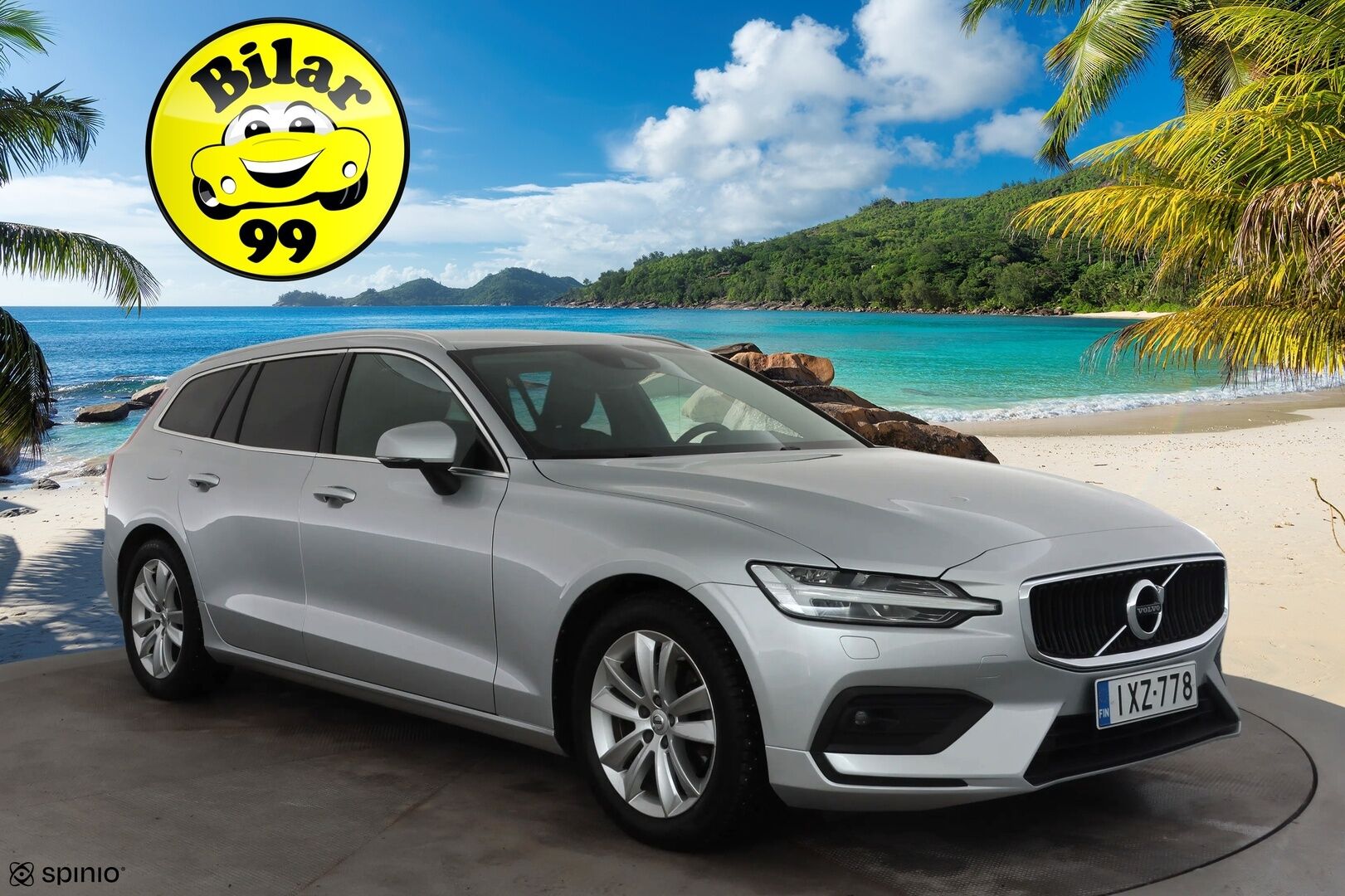 Volvo V60 2021 B4 MHEV Business aut * ACC / P.kamera / Webasto / Muistipenkki / Keyless / Nahat / Sähköluukku * - 1.Om Suomi-auto / Kahdet renkaat aluvanteilla