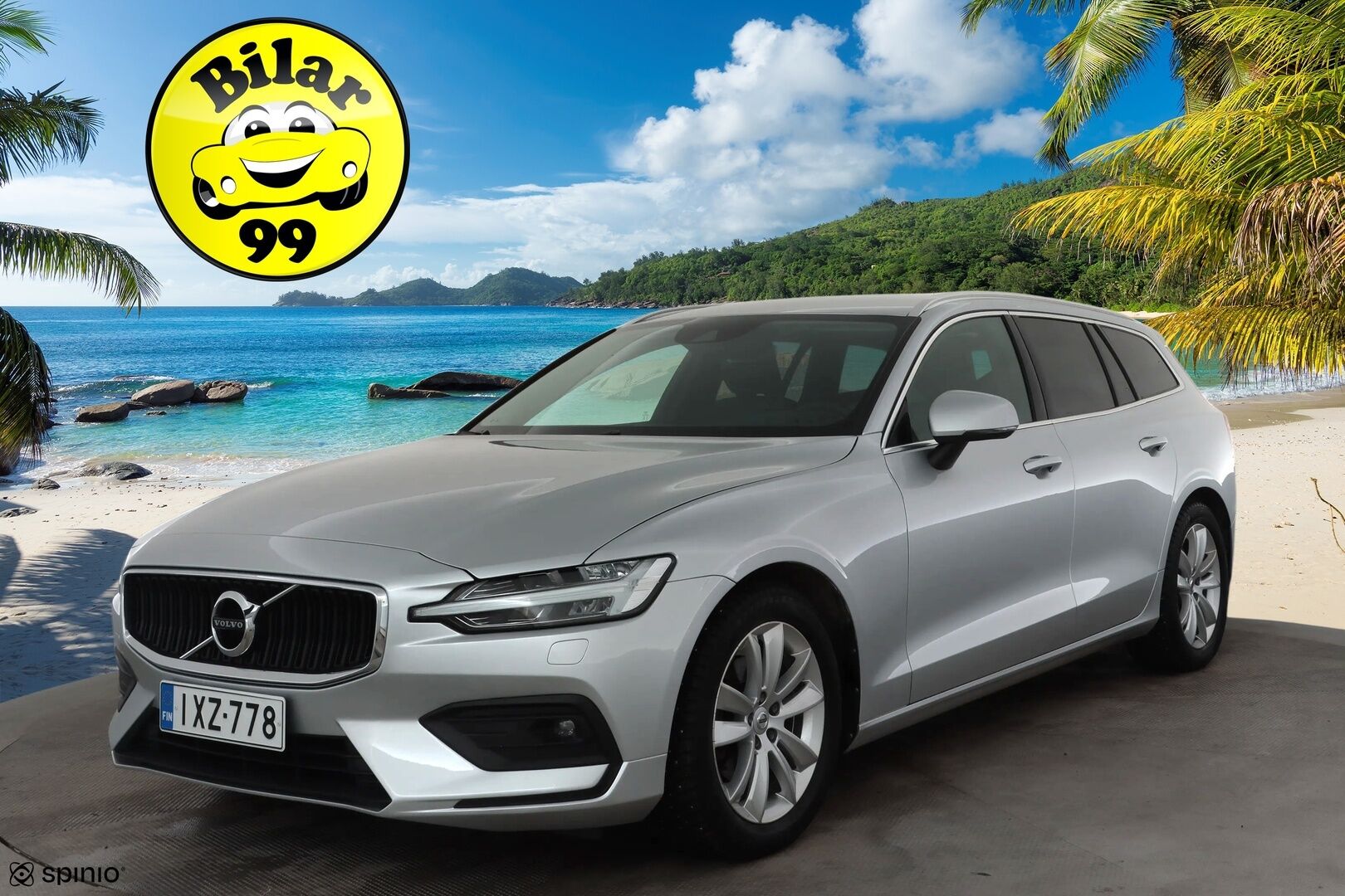 Volvo V60 2021 B4 MHEV Business aut * ACC / P.kamera / Webasto / Muistipenkki / Keyless / Nahat / Sähköluukku * - 1.Om Suomi-auto / Kahdet renkaat aluvanteilla