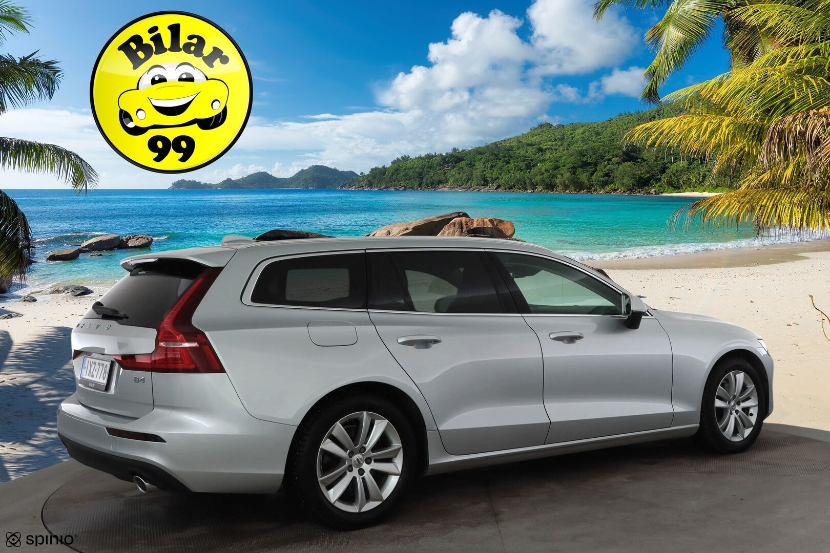 Volvo V60 2021 B4 MHEV Business aut * ACC / P.kamera / Webasto / Muistipenkki / Keyless / Nahat / Sähköluukku * - 1.Om Suomi-auto / Kahdet renkaat aluvanteilla