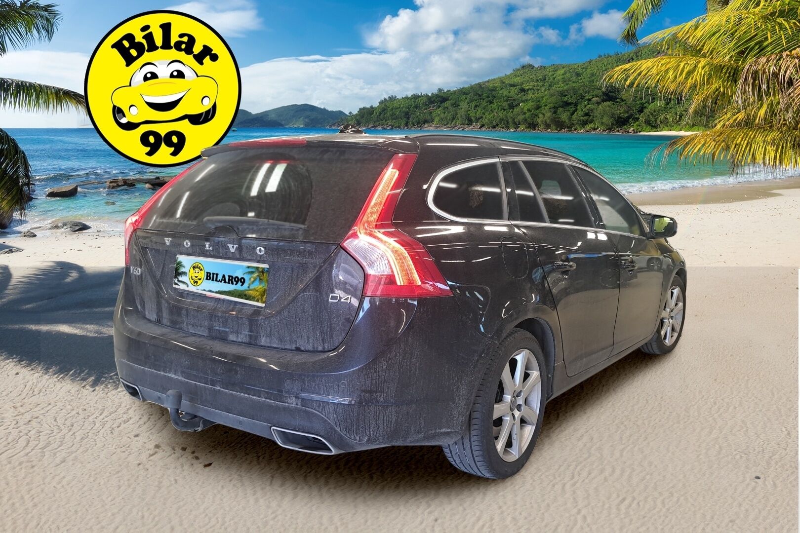 Volvo V60 2017 D4 Business aut * Webasto / Digimittaristo / Vetokoukku / Ratinlämmitin / Puolinahat / VOC * - Jakohihna vaihdettu 298tkm 10/2025 / Tutkat takana / Kaarrevalot 