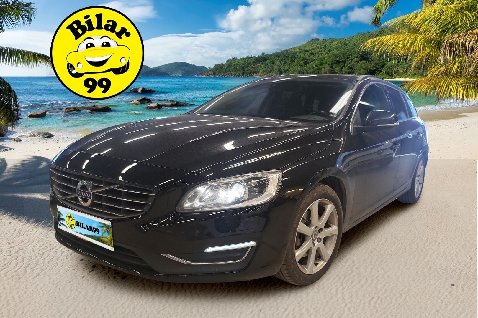 Volvo V60 2017 D4 Business aut * Webasto / Digimittaristo / Vetokoukku / Ratinlämmitin / Puolinahat / VOC * - Jakohihna vaihdettu 298tkm 10/2025 / Tutkat takana / Kaarrevalot 