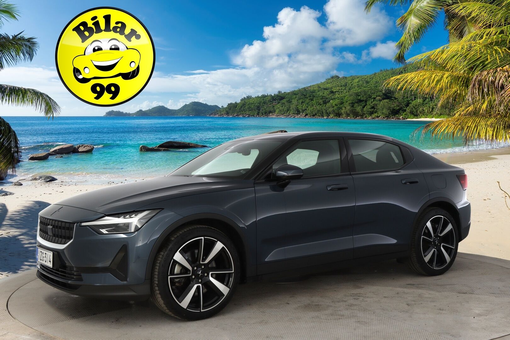 POLESTAR 2 2022 Long Range AWD Plus 78 kWh *Lämpöpumppu / Harman/Kardon / Lasikatto / P-kamera / Sporttipenkki Muistilla / KeylessGo* - 3,99 % KORKOTARJOUS TÄHÄN AUTOON - Vakkari / Kaistavahti / 2x renkaat ja vanteet / Vähän ajettu