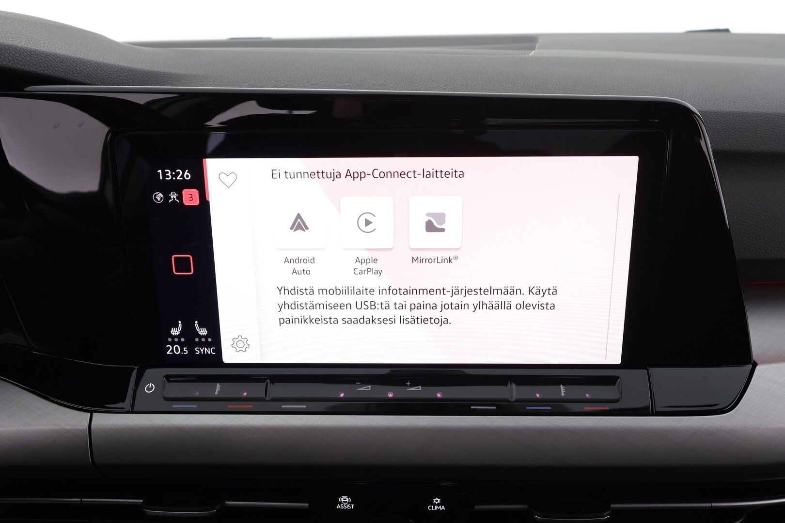 Volkswagen Golf 2021 1,0 TSI 81 kW * Webasto / ACC / LED / P.tutkat / Navi / Kaistavahti / Digimittaristo / Ambient-valot * - Suomi-auto / Kahdet renkaat / Webasto / ACC / Upeasti varusteltu Manuaali * - HULLUT JOULUT KORKOTARJOUS 2,49% 