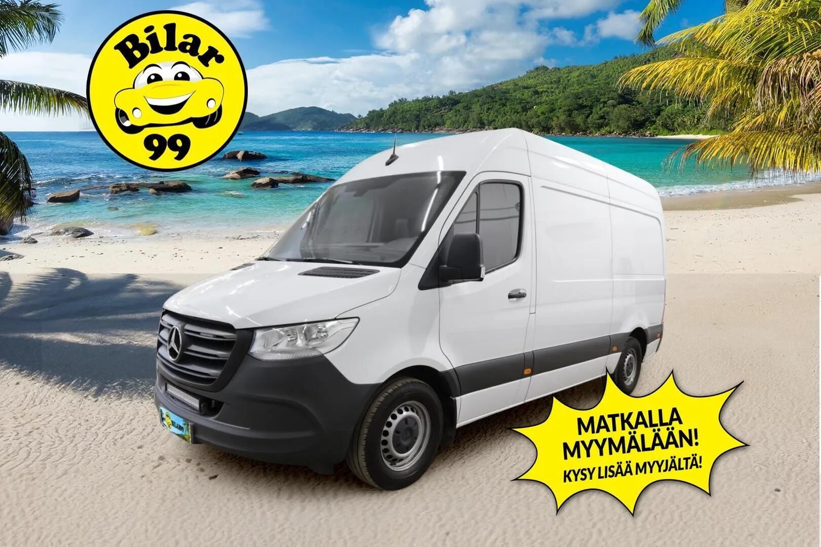 Mercedes-Benz Sprinter 2020 316CDI RWD-3,5/37K keskipitkä A2 A *  ALV / Webasto / Koukku / LED-Lisävalo / P.Kamera / Vakkari / Apple&Android * - 1.Om Suomi-auto / Kahdet Renkaat