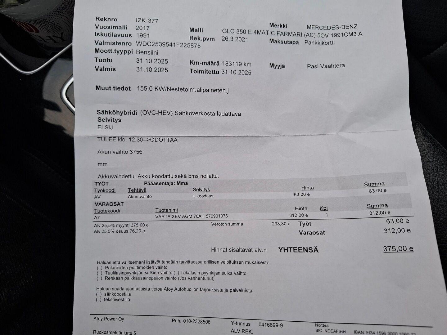 Mercedes-Benz GLC 2017 350 e 4Matic A Premium Business / YritysOutlet - Myydään vain yrityksille / - YritysOutlet - Myydään vain yrityksille