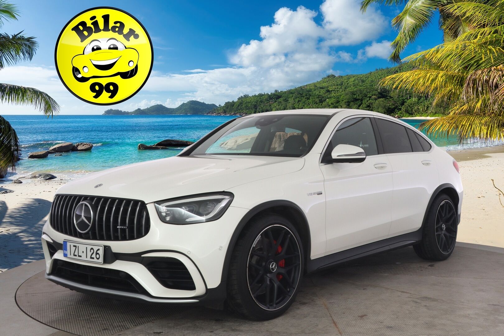 Mercedes-Benz GLC 63 AMG 2020 AMG GLC 63 S 4MATIC+ Coupe Facelift A *Burmester / 360° / Ilmastoidut Nahat / Muistit / Lasikattoluukku / Koukku* - * Juuri huollettu ja kuntotarkastettu merkkiliikkeessä * - HULLU BLACKWEEK KORKOTARJOUS 2,49%