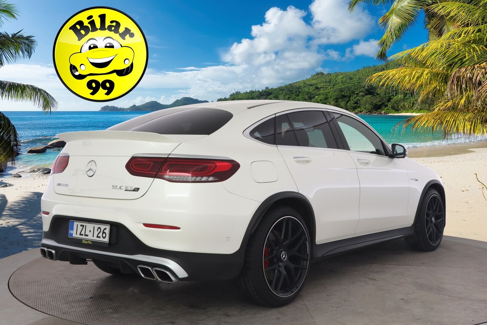 Mercedes-Benz GLC 63 AMG 2020 AMG GLC 63 S 4MATIC+ Coupe Facelift A *Burmester / 360° / Ilmastoidut Nahat / Muistit / Lasikattoluukku / Koukku* - * Juuri huollettu ja kuntotarkastettu merkkiliikkeessä * - HULLU BLACKWEEK KORKOTARJOUS 2,49%
