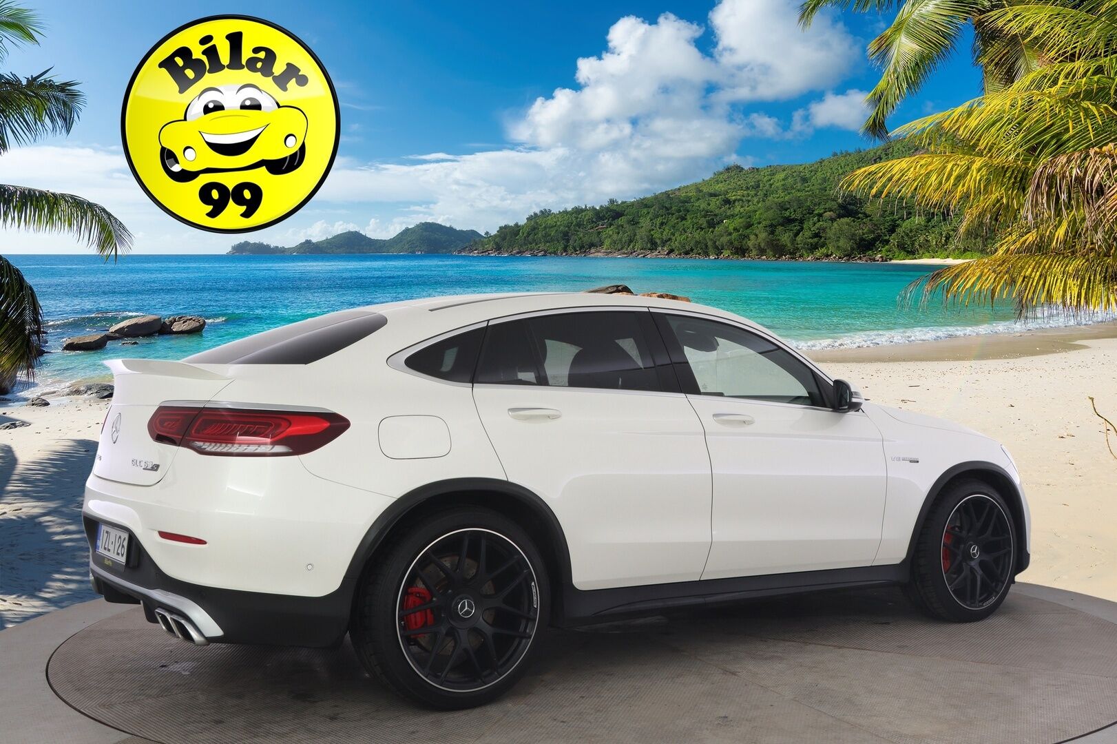 Mercedes-Benz GLC 63 AMG 2020 AMG GLC 63 S 4MATIC+ Coupe Facelift A *Burmester / 360° / Ilmastoidut Nahat / Muistit / Lasikattoluukku / Koukku* - * Juuri huollettu ja kuntotarkastettu merkkiliikkeessä * - HULLU BLACKWEEK KORKOTARJOUS 2,49%