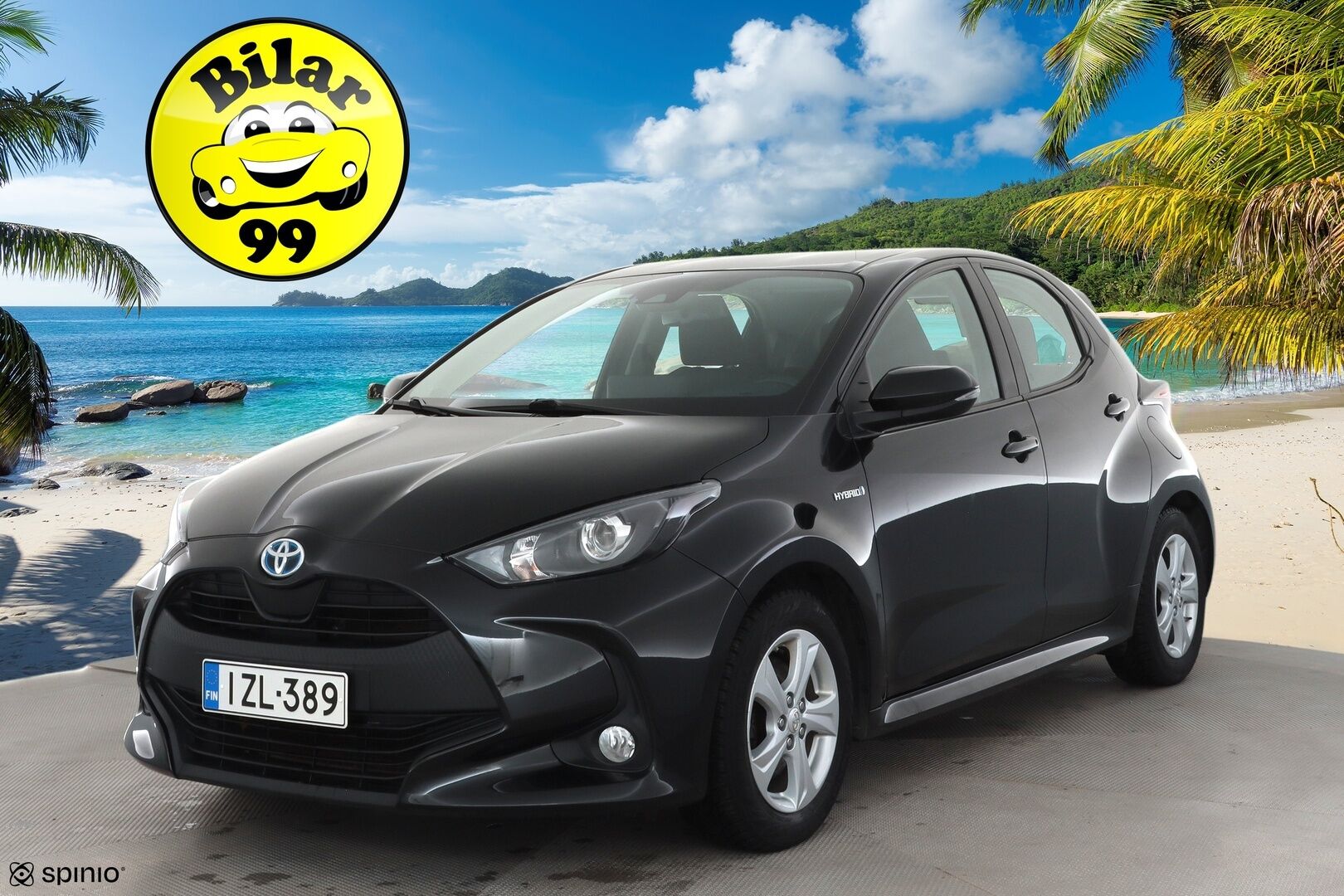 Toyota Yaris 2021 1,5 Hybrid Active * ACC / P.kamera / Lohko+Sisä / Navi / Keyless / Apple&Android * - 1.Om Suomi-auto / Kahdet renkaat aluvanteilla / Merkkihuollettu