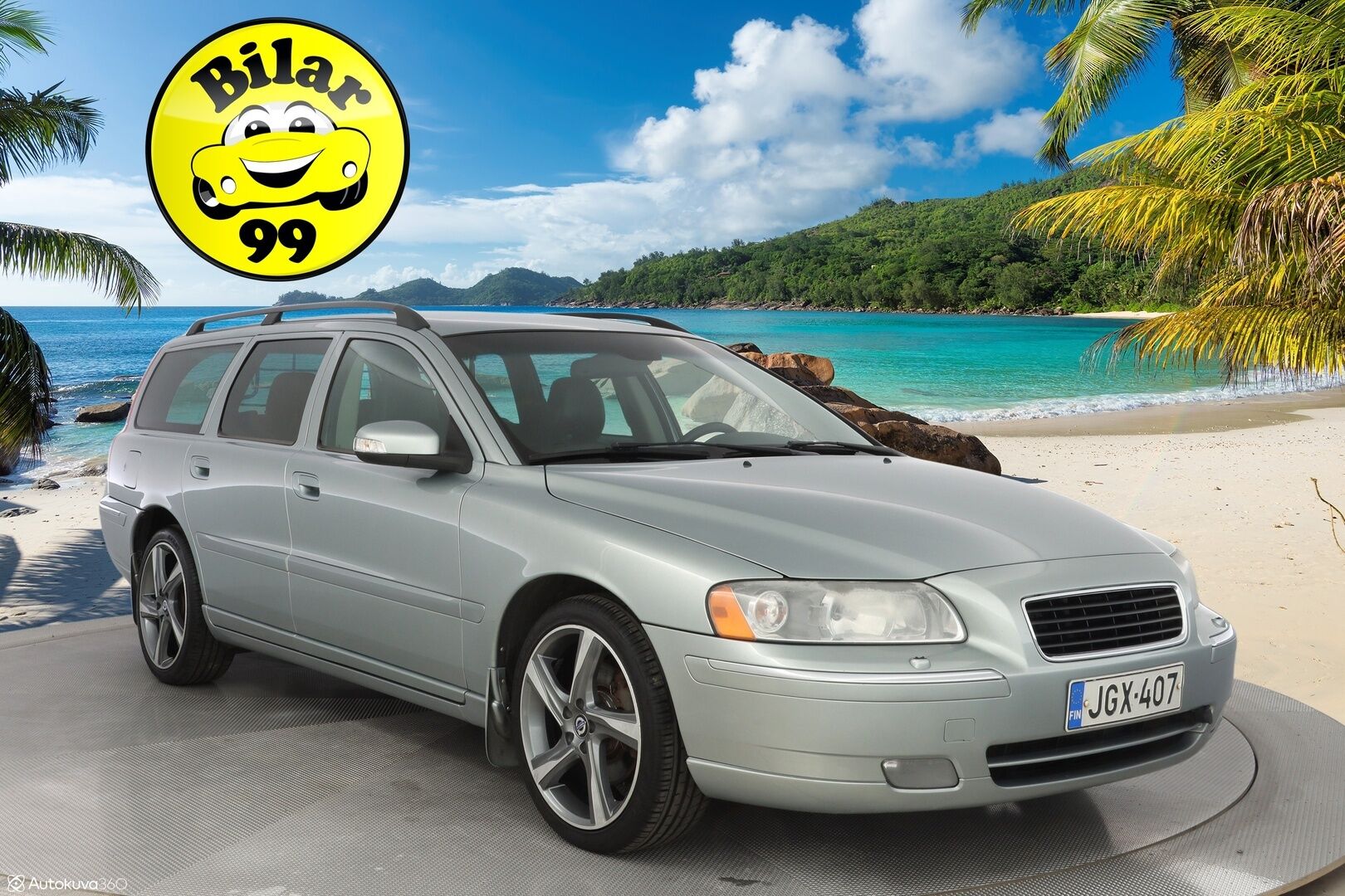 Volvo V70 2007 2.5T AWD Geartronic Summum - *Täydellinen huoltohistoria! / *Harvinainen / Suomi-auto / Nahkapenkit muistilla / Koukku / Metalliväri / Vakkari 