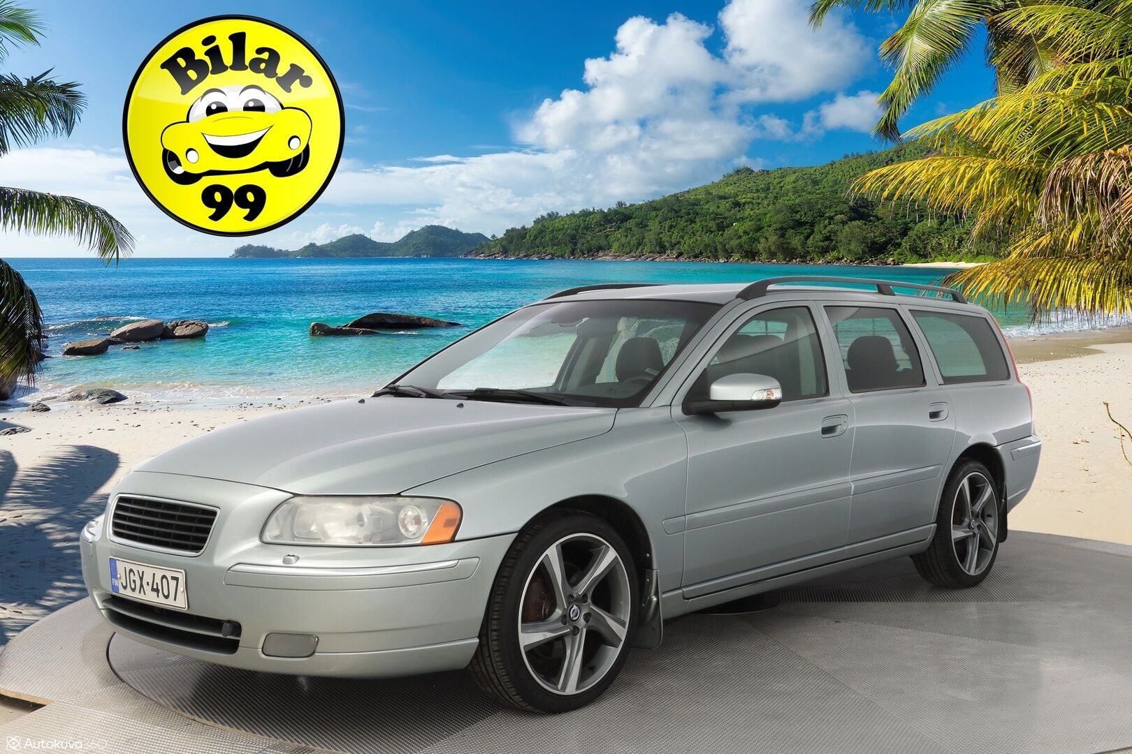 Volvo V70 2007 2.5T AWD Geartronic Summum - *Täydellinen huoltohistoria! / *Harvinainen / Suomi-auto / Nahkapenkit muistilla / Koukku / Metalliväri / Vakkari 