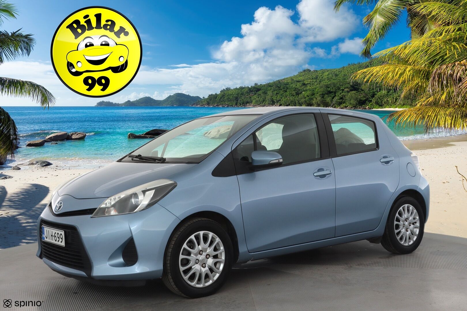 Toyota Yaris 2013 Hybrid Linea Sol 5ov * Suomi-auto / Vakkari / Navi / P.Kamera / Lohko / Bluetooth / Autom.ilmastointi * - Kahdet renkaat aluvanteilla - HULLUT AVAJAISHULINAT KORKOTARJOUS 3,29 %