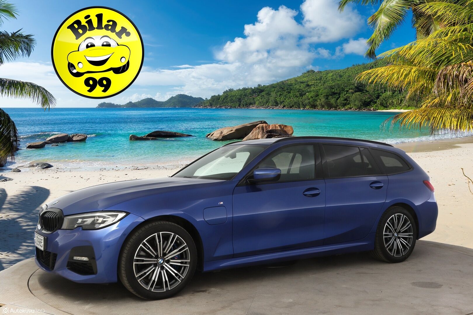 BMW 330 2021 G21 Touring 330e xDrive Business M Sport * Vetokoukku / P-Kamera / Adapt. Vakkari / Sähkökontti / Nahkasisusta / Navi * - 3,99 % KORKOTARJOUS TÄHÄN AUTOON - * 2x M Sport vanteet / SoH 93% *