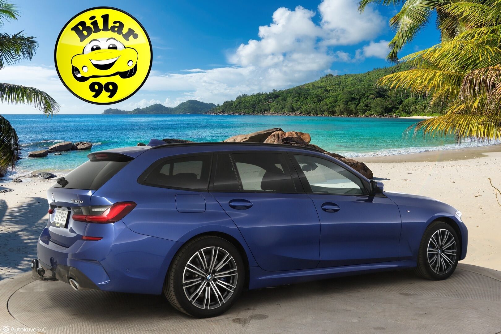 BMW 330 2021 G21 Touring 330e xDrive Business M Sport * Vetokoukku / P-Kamera / Adapt. Vakkari / Sähkökontti / Nahkasisusta / Navi * - 3,99 % KORKOTARJOUS TÄHÄN AUTOON - * 2x M Sport vanteet / SoH 93% *
