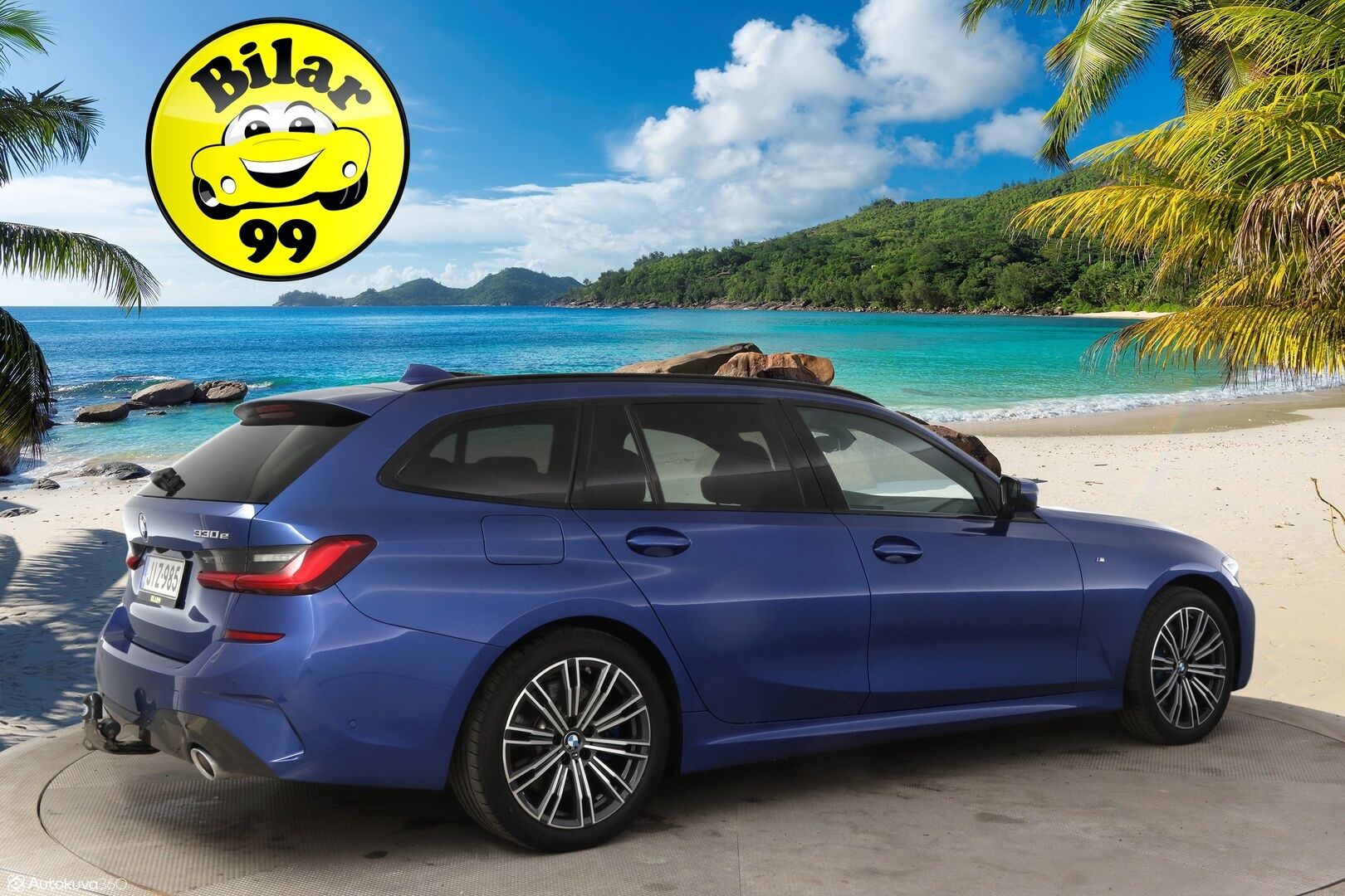BMW 330 2021 G21 Touring 330e xDrive Business M Sport * Vetokoukku / P-Kamera / Adapt. Vakkari / Sähkökontti / Nahkasisusta / Navi * - 3,99 % KORKOTARJOUS TÄHÄN AUTOON - * 2x M Sport vanteet / SoH 93% *