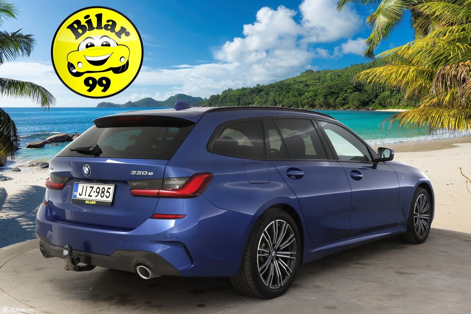 BMW 330 2021 G21 Touring 330e xDrive Business M Sport * Vetokoukku / P-Kamera / Adapt. Vakkari / Sähkökontti / Nahkasisusta / Navi * - 3,99 % KORKOTARJOUS TÄHÄN AUTOON - * 2x M Sport vanteet / SoH 93% *