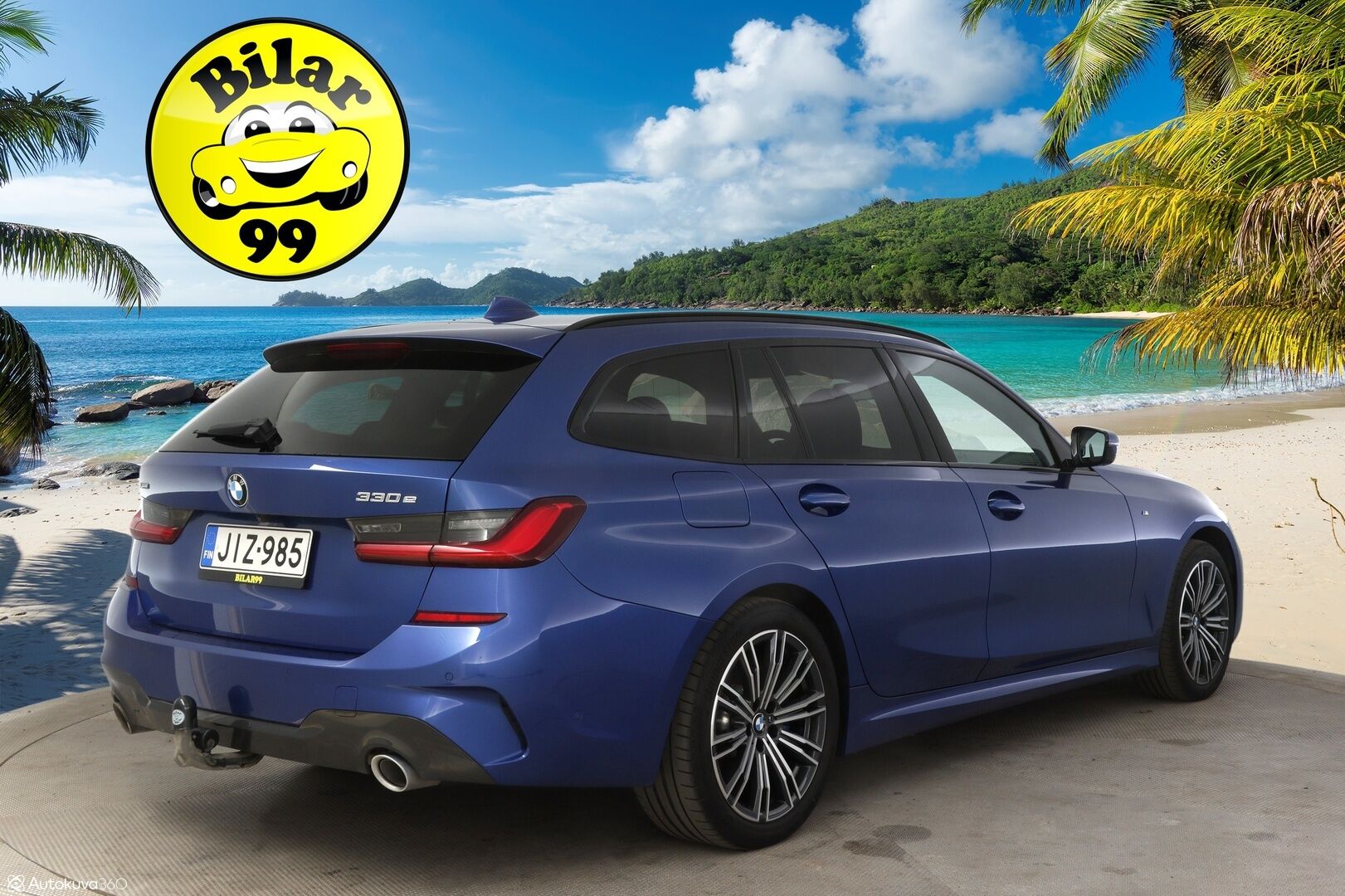 BMW 330 2021 G21 Touring 330e xDrive Business M Sport * Vetokoukku / P-Kamera / Adapt. Vakkari / Sähkökontti / Nahkasisusta / Navi * - 3,99 % KORKOTARJOUS TÄHÄN AUTOON - * 2x M Sport vanteet / SoH 93% *