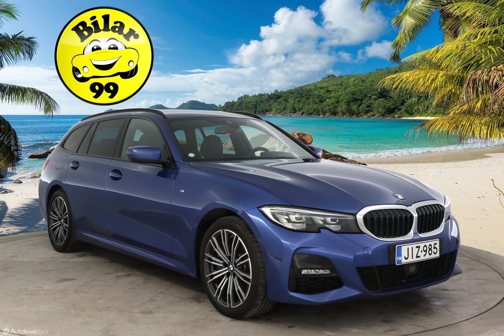 BMW 330 2021 G21 Touring 330e xDrive Business M Sport * Vetokoukku / P-Kamera / Adapt. Vakkari / Sähkökontti / Nahkasisusta / Navi * - 3,99 % KORKOTARJOUS TÄHÄN AUTOON - * 2x M Sport vanteet / SoH 93% *