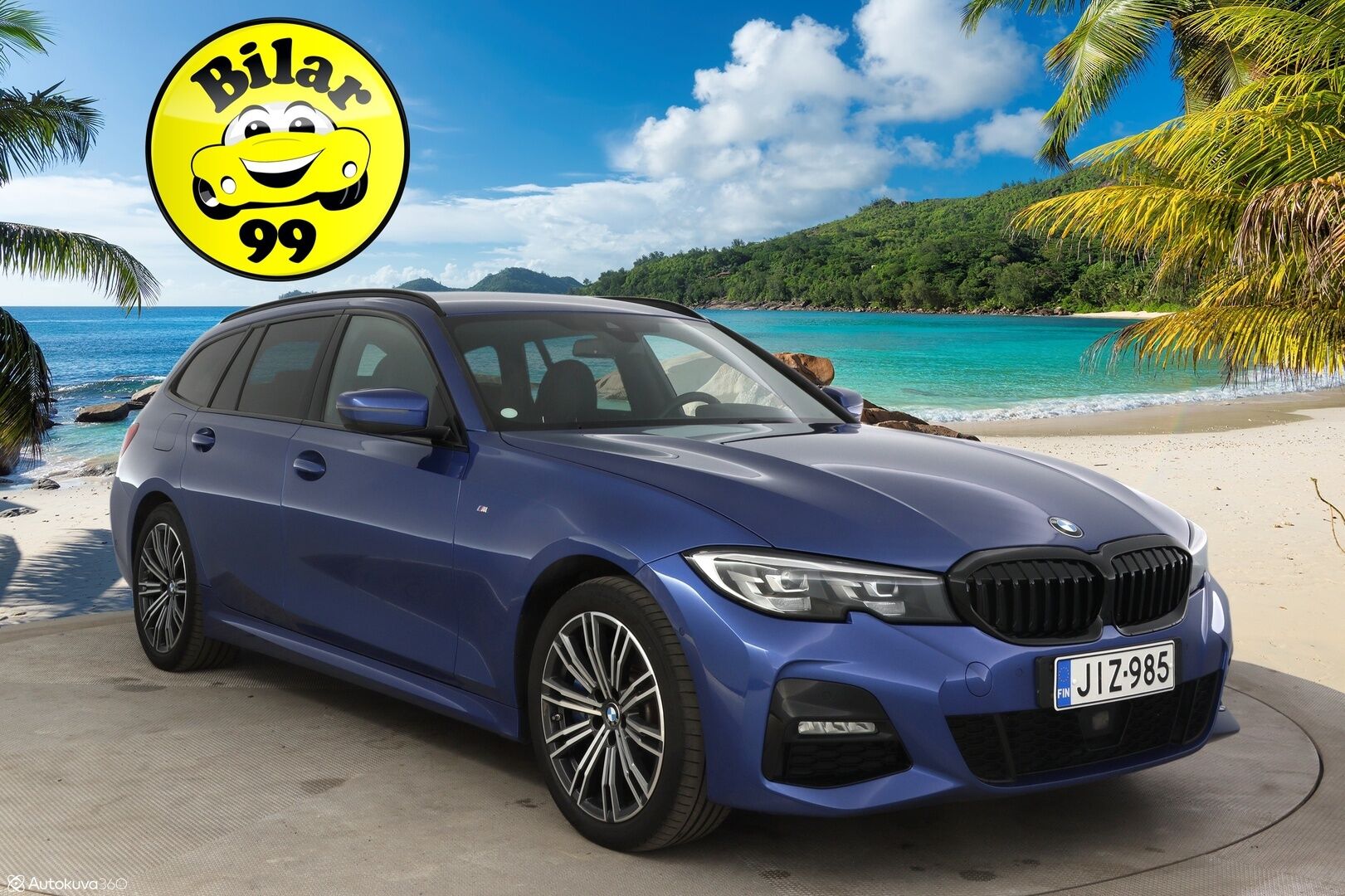 BMW 330 2021 G21 Touring 330e xDrive Business M Sport * Vetokoukku / P-Kamera / Adapt. Vakkari / Sähkökontti / Nahkasisusta / Navi * - 3,99 % KORKOTARJOUS TÄHÄN AUTOON - * 2x M Sport vanteet / SoH 93% *