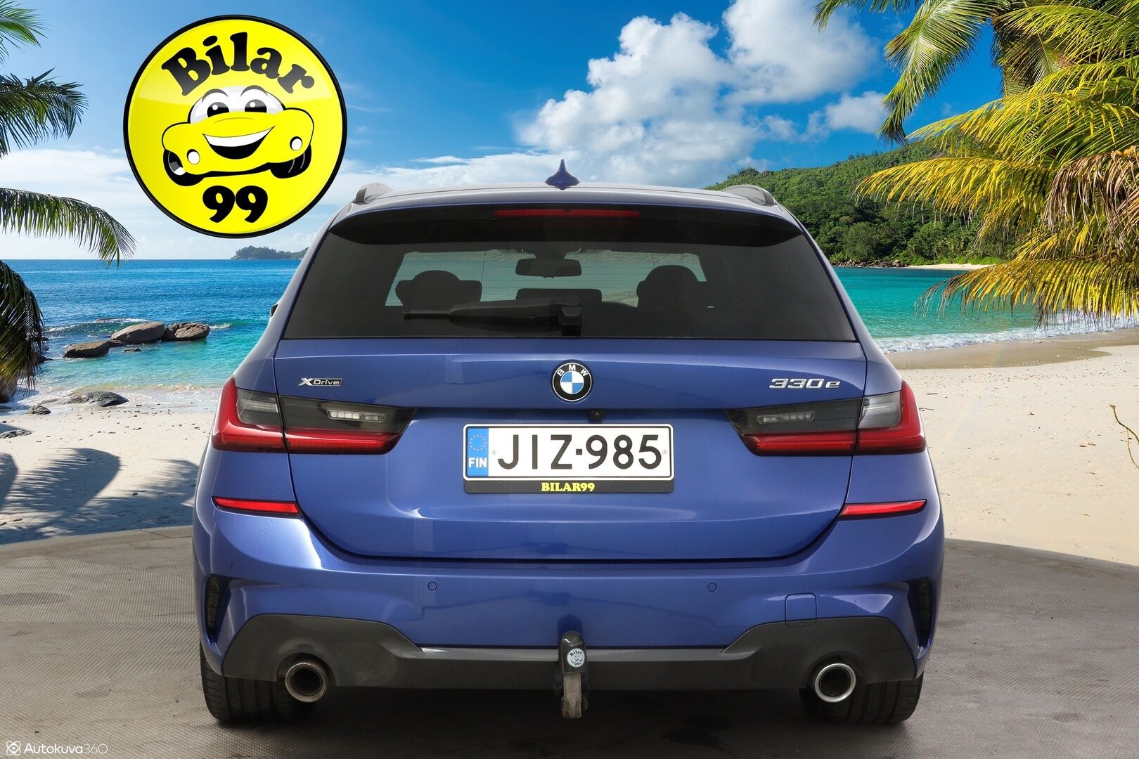 BMW 330 2021 G21 Touring 330e xDrive Business M Sport * Vetokoukku / P-Kamera / Adapt. Vakkari / Sähkökontti / Nahkasisusta / Navi * - 3,99 % KORKOTARJOUS TÄHÄN AUTOON - * 2x M Sport vanteet / SoH 93% *