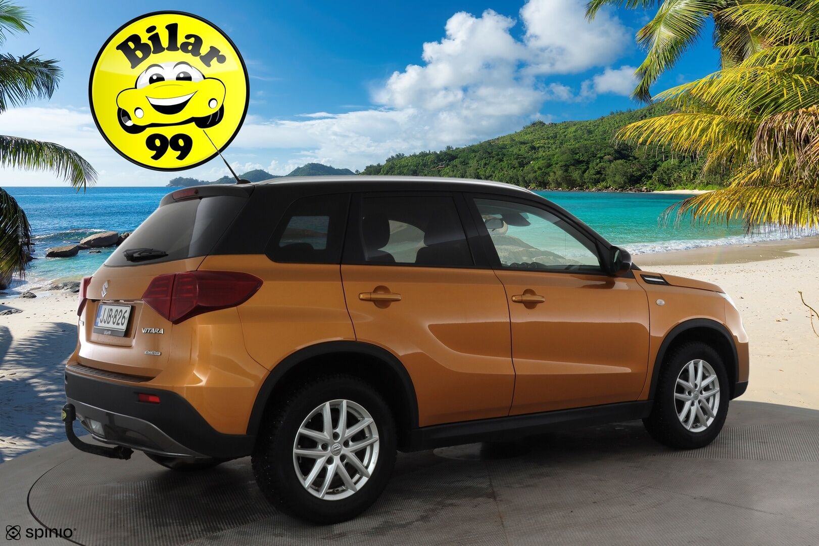 Suzuki Vitara 2019 112 BOOSTERJET 4WD GL+ 6AT * 1.Om Suomi-auto / ACC / P.kamera / Lohkolämmitin / Koukku * - Kahdet renkaat aluvanteilla / Merkkihuollettu - HULLU BLACKWEEK KORKOTARJOUS 2,49%