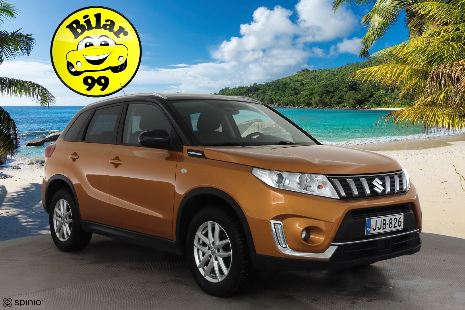Suzuki Vitara 2019 112 BOOSTERJET 4WD GL+ 6AT * 1.Om Suomi-auto / ACC / P.kamera / Lohkolämmitin / Koukku * - Kahdet renkaat aluvanteilla / Merkkihuollettu - HULLU BLACKWEEK KORKOTARJOUS 2,49%