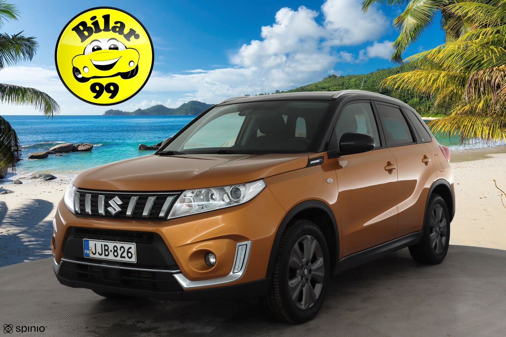 Suzuki Vitara 2019 112 BOOSTERJET 4WD GL+ 6AT * 1.Om Suomi-auto / ACC / P.kamera / Lohkolämmitin / Koukku * - Kahdet renkaat aluvanteilla / Merkkihuollettu - HULLU BLACKWEEK KORKOTARJOUS 2,49%