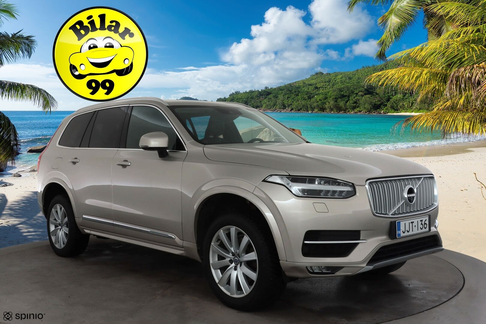 Volvo XC90 2015 D5 AWD Inscription aut 7-P * ACC / HUD / 360° / Muistipenkit / Full LED / Ilma-alusta / Koukku / Keyless / Nahat / Navi * - Suomi-auto / Kahdet renkaat aluvanteilla 