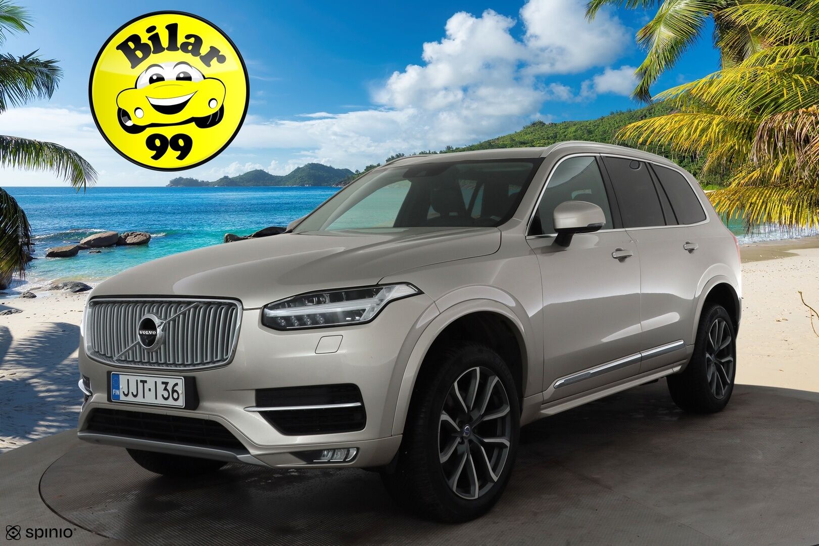 Volvo XC90 2015 D5 AWD Inscription aut 7-P * ACC / HUD / 360° / Muistipenkit / Full LED / Ilma-alusta / Koukku / Keyless / Nahat / Navi * - Suomi-auto / Kahdet renkaat aluvanteilla 
