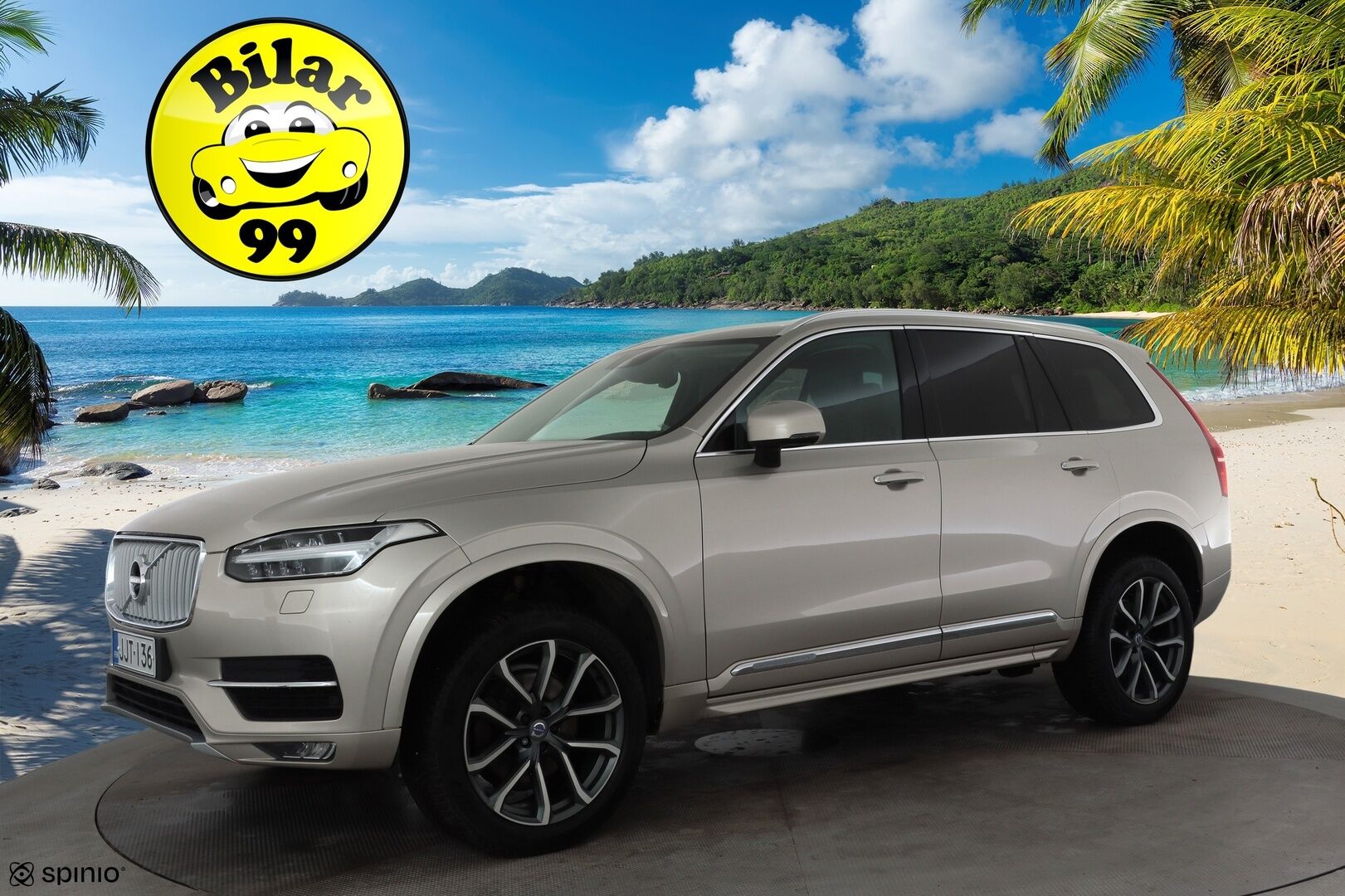 Volvo XC90 2015 D5 AWD Inscription aut 7-P * ACC / HUD / 360° / Muistipenkit / Full LED / Ilma-alusta / Koukku / Keyless / Nahat / Navi * - Suomi-auto / Kahdet renkaat aluvanteilla 