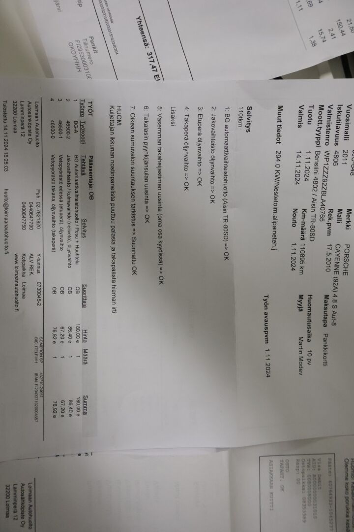 Porsche Cayenne 2011 S Tiptronic 4,8 V8 *YritysOutlet - Myydään vain yrityksille * - *YritysOutlet - Myydään vain yrityksille *  