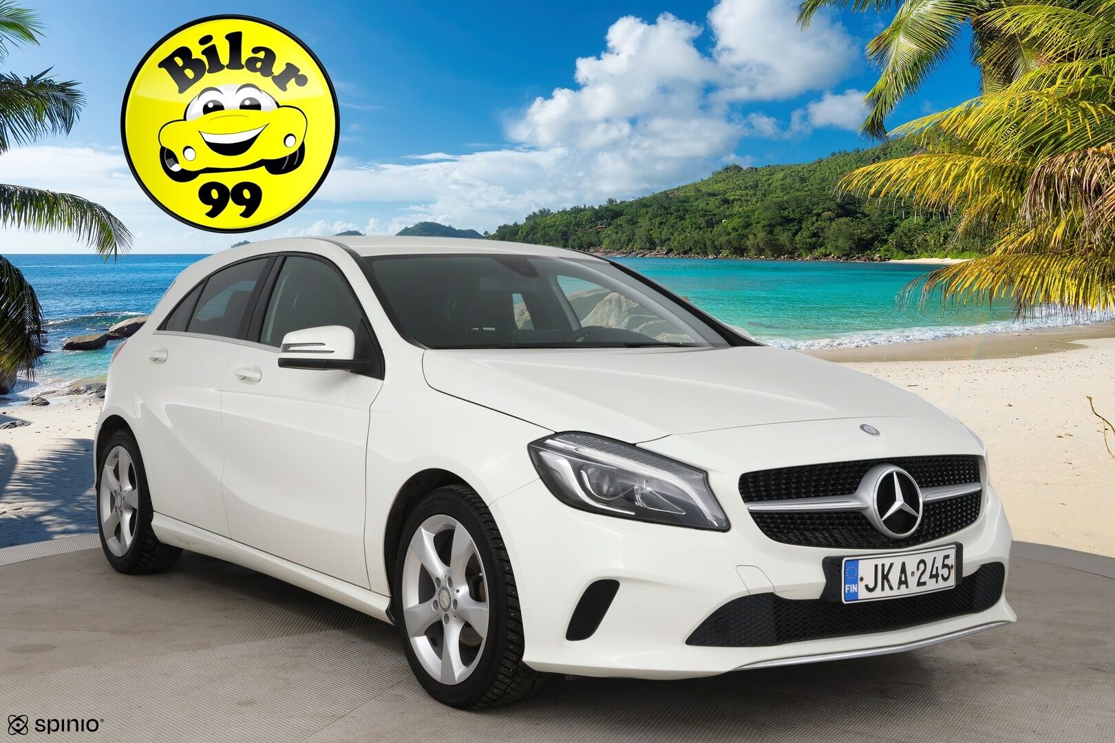 Mercedes-Benz A 2016 180 d A Premium Business / P-Kamera / LED-Ajovalot / Lohko + Sisätilanlämmitin - Siistikuntoinen Suomi-Auto hyvällä huoltohistorialla! - HULLUT JOULUT KORKOTARJOUS 2,49% 